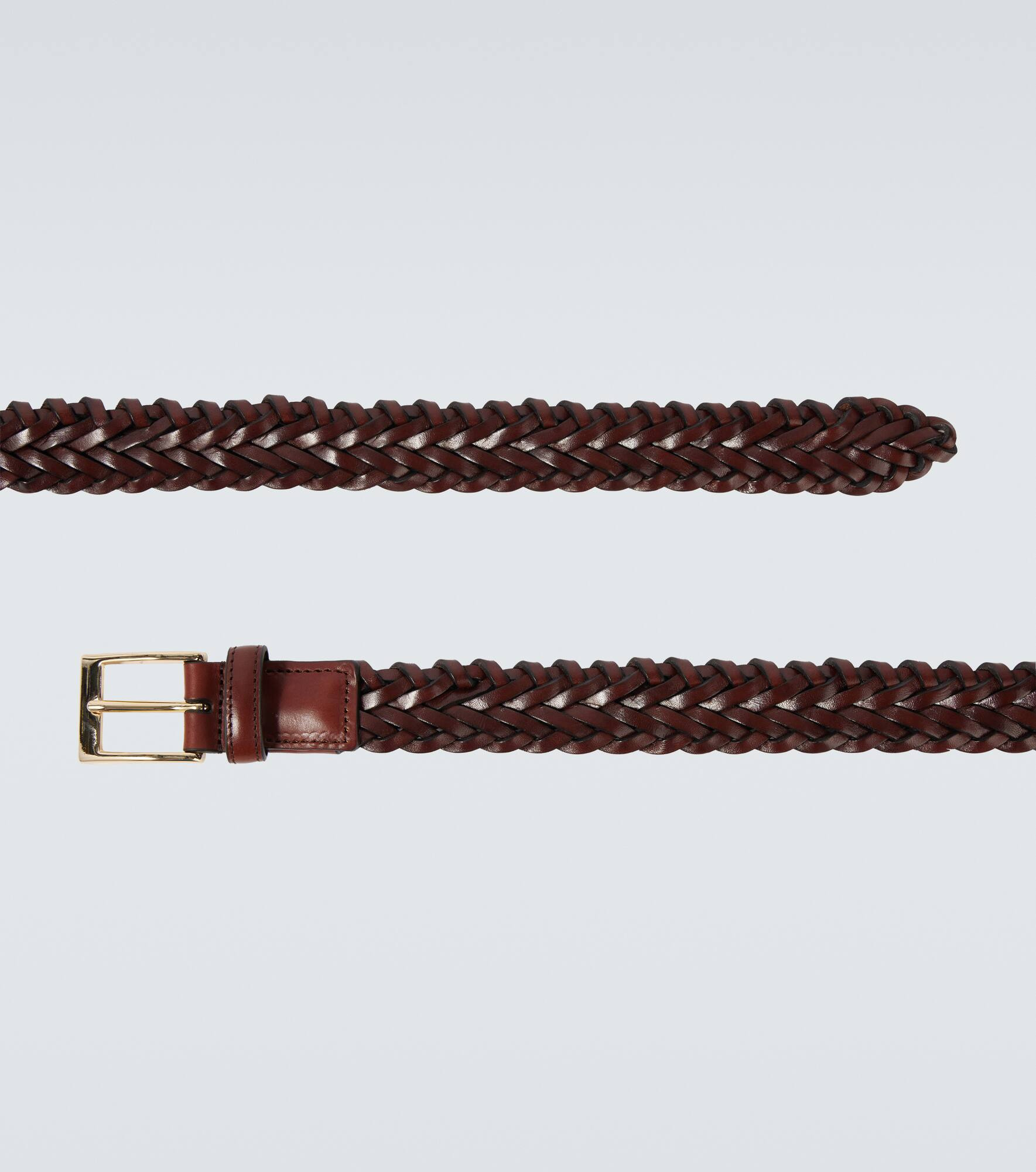 Braided leather belt - 4