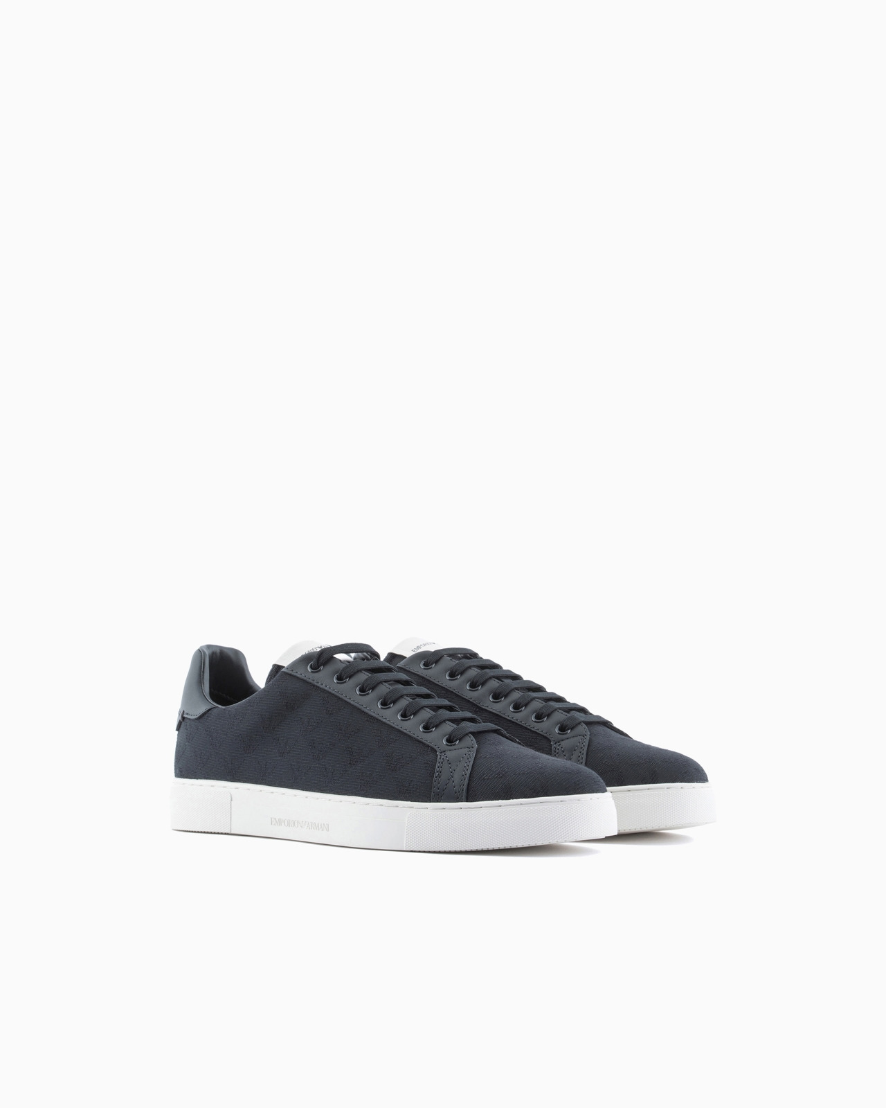 Nylon sneakers with jacquard all-over eagle - 2