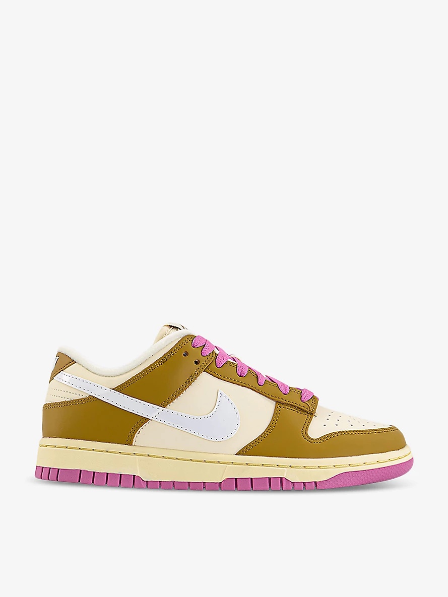 Dunk Low panelled leather low-top trainers - 1