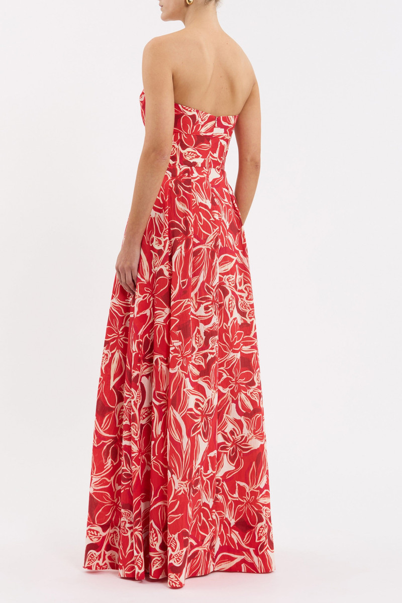Alloure Strapless Maxi Dress 4