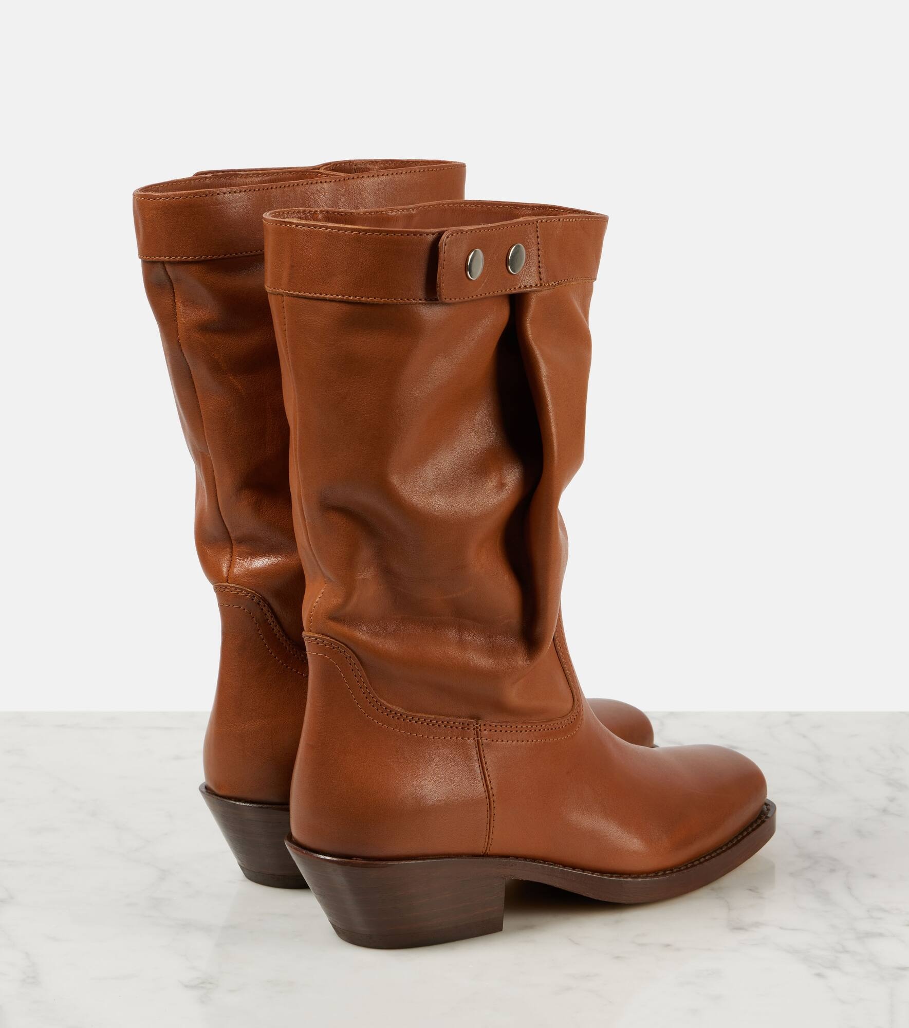 Ademe leather ankle boots - 3