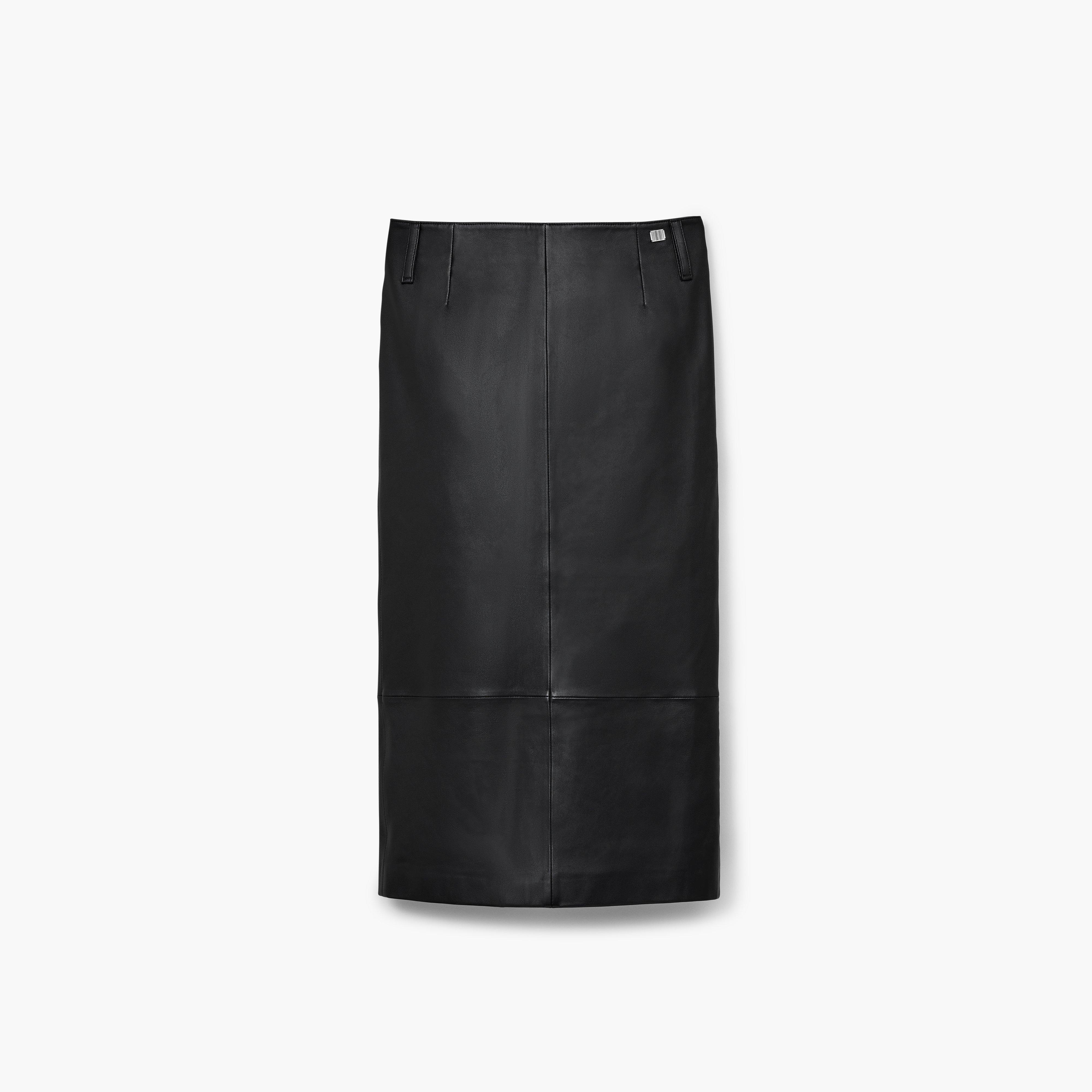 LEATHER SLIM SKIRT - 2