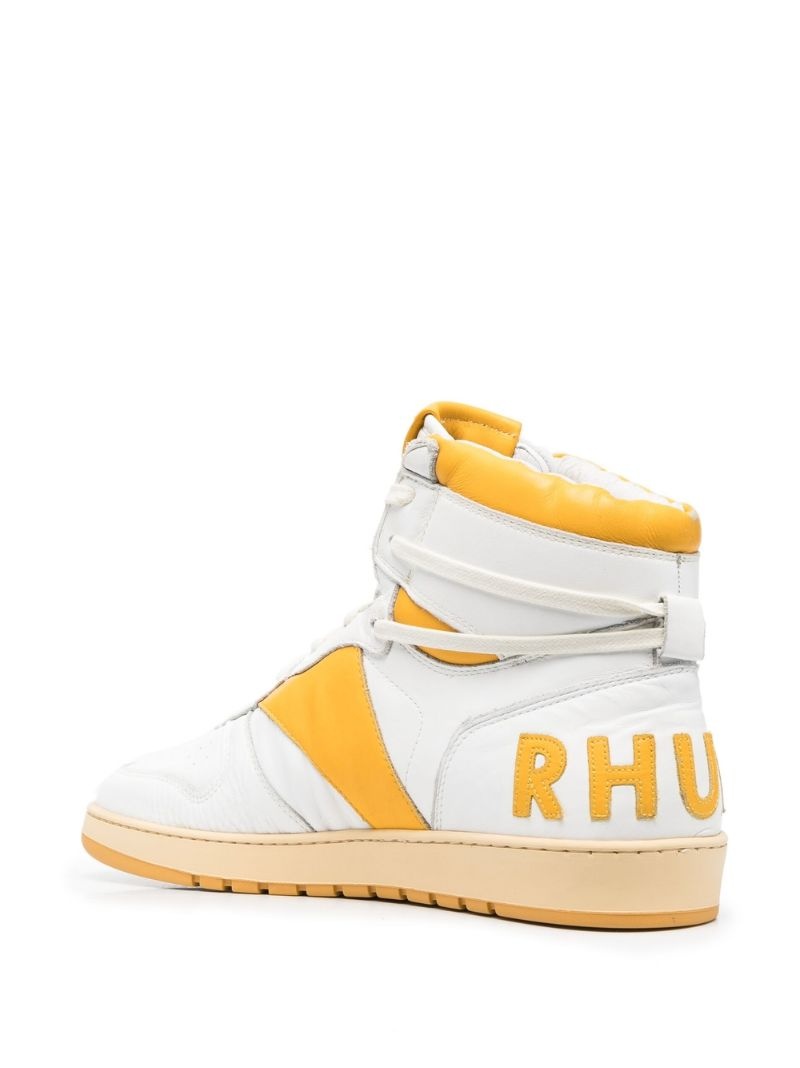 logo patch high-top sneakers - 3