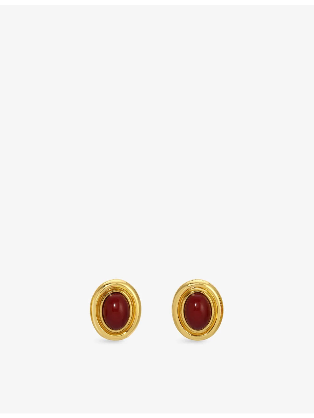 Prize Brass Stud Earrings - 1
