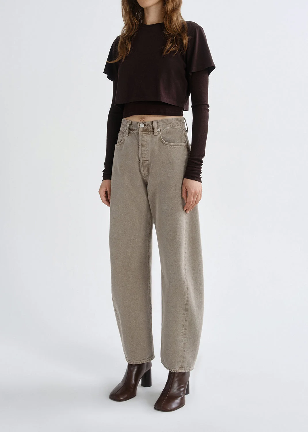 ROMILY TEE IN CHOCOLATE - 1