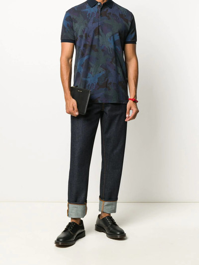 Etro winged-horse print polo shirt outlook