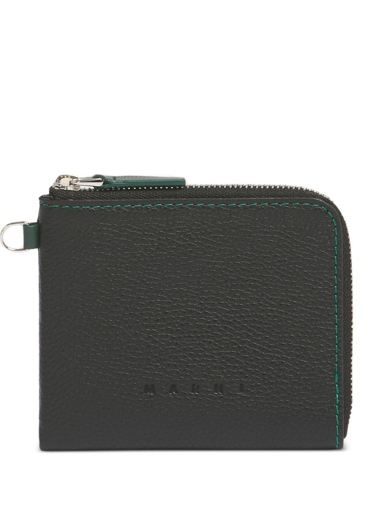 pebbled saddle-stitches wallet 1