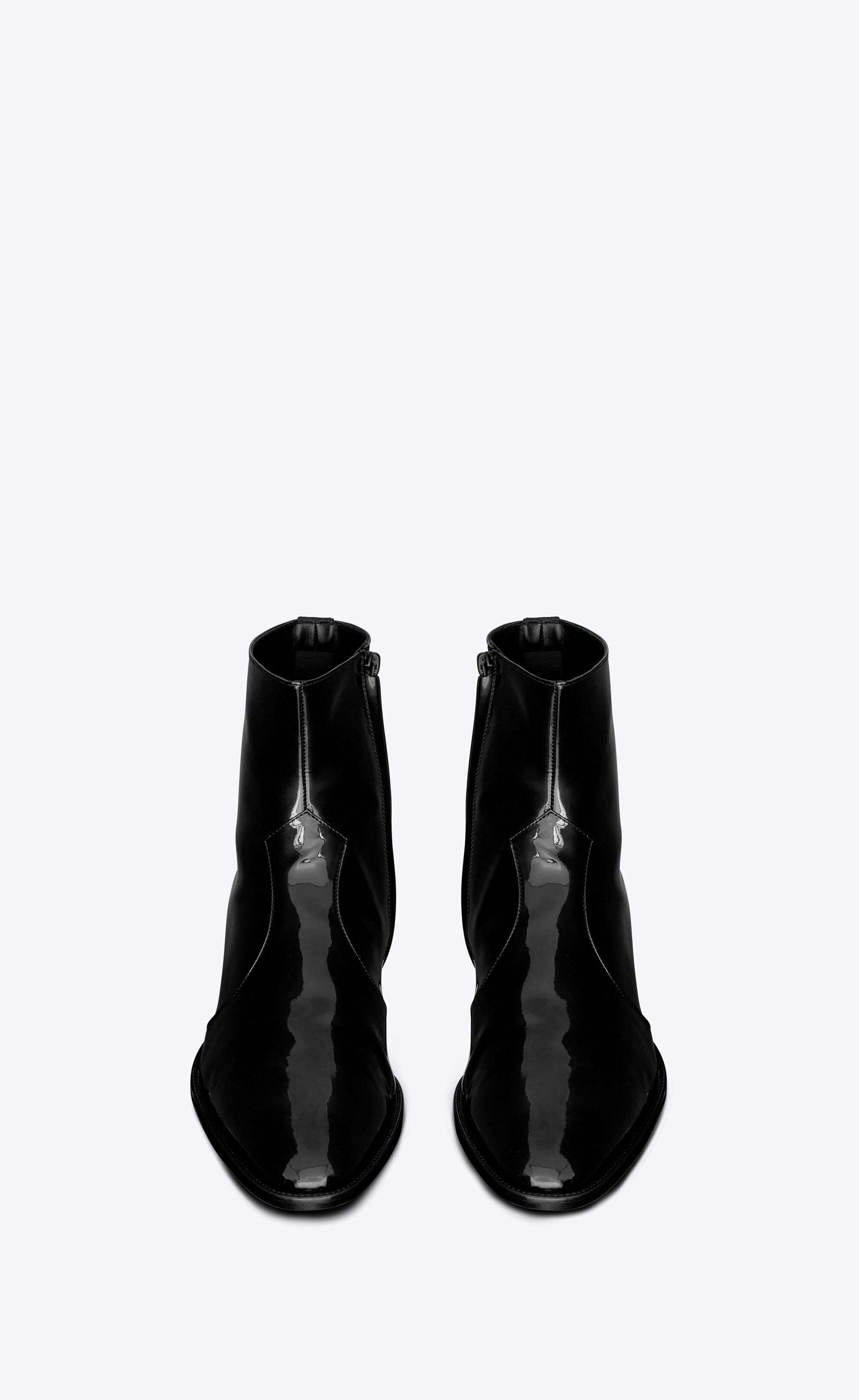 wyatt zipped boots in patent leather - 2
