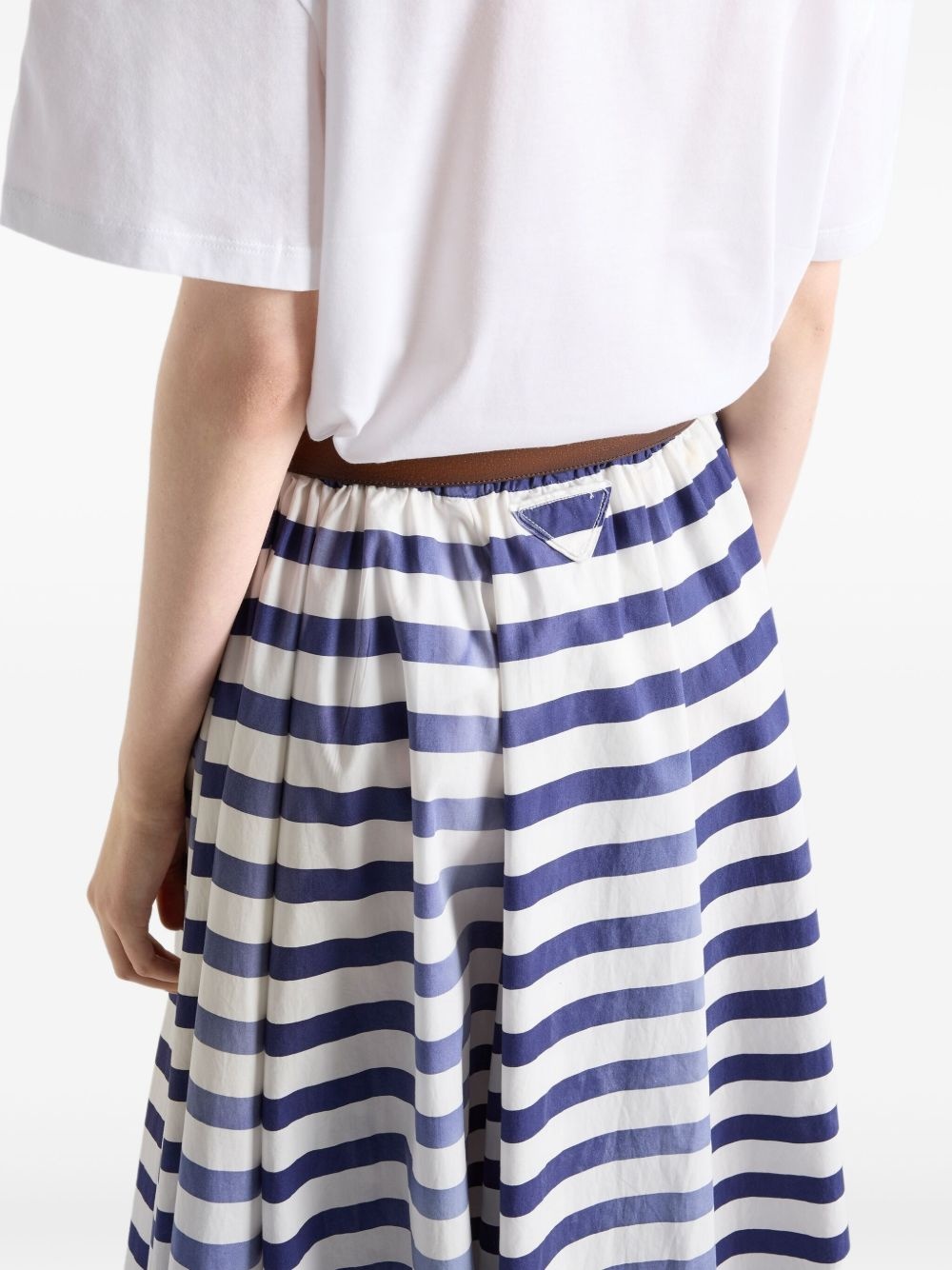 striped full skirt - 5
