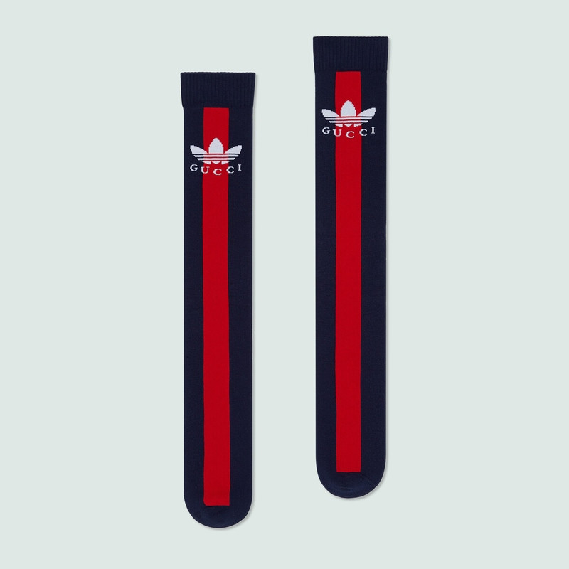 adidas x Gucci long cotton Web socks 1