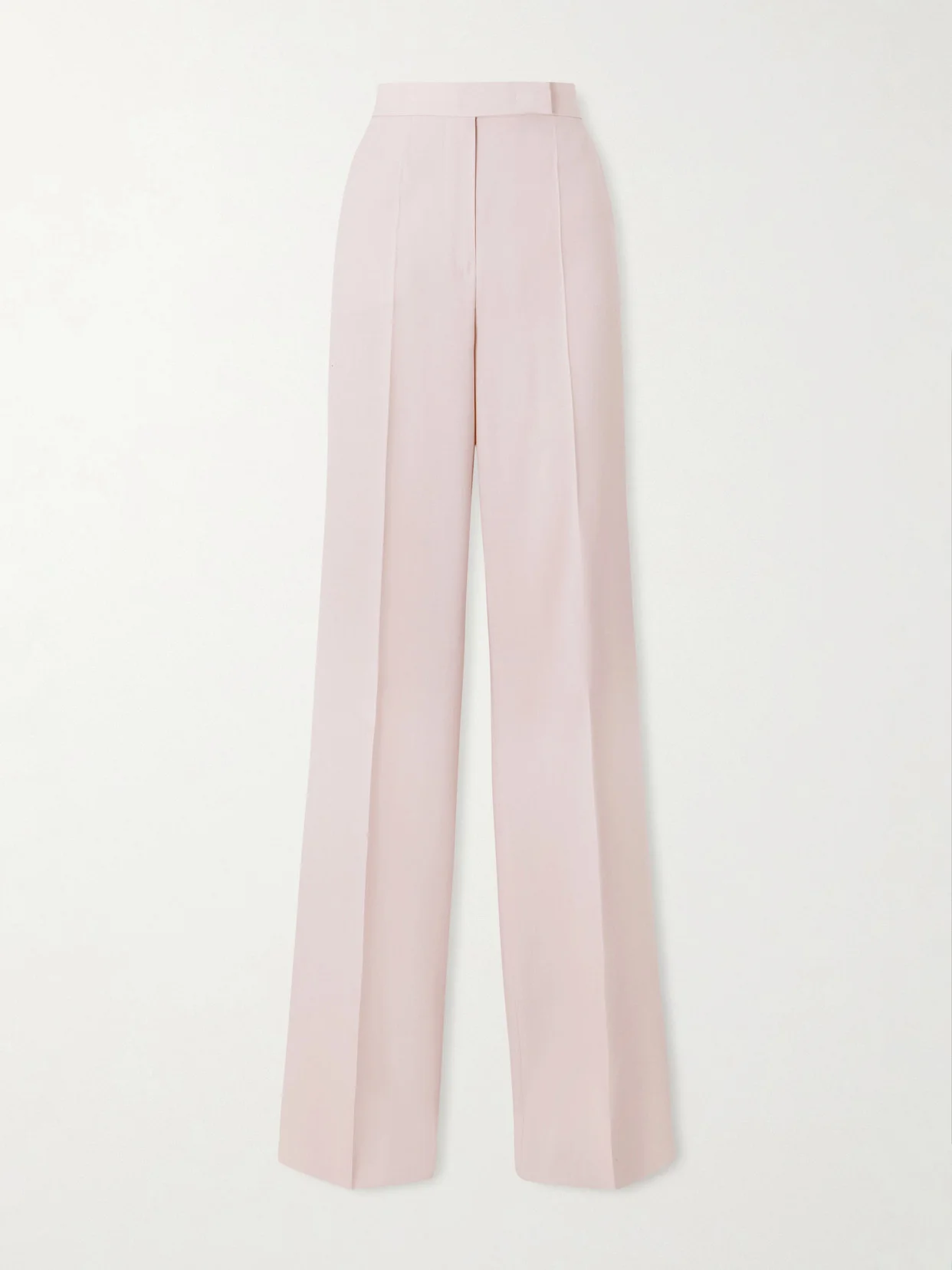Pleated Wool, Mohair And Silk Straight-leg Pants - 1