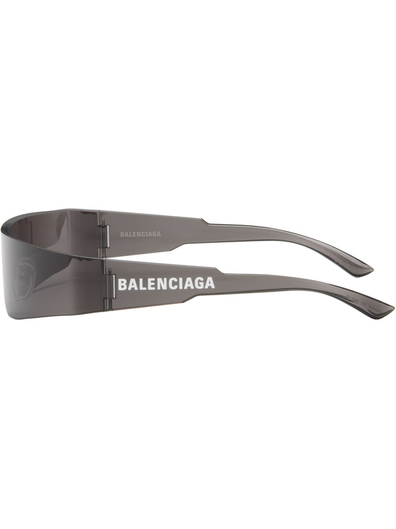 Gray Mono Rectangle Sunglasses 3