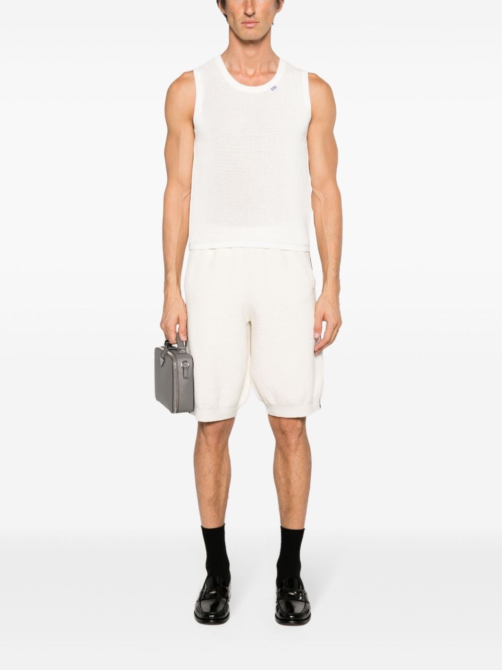 waffle-knit sleeveless jumper - 2