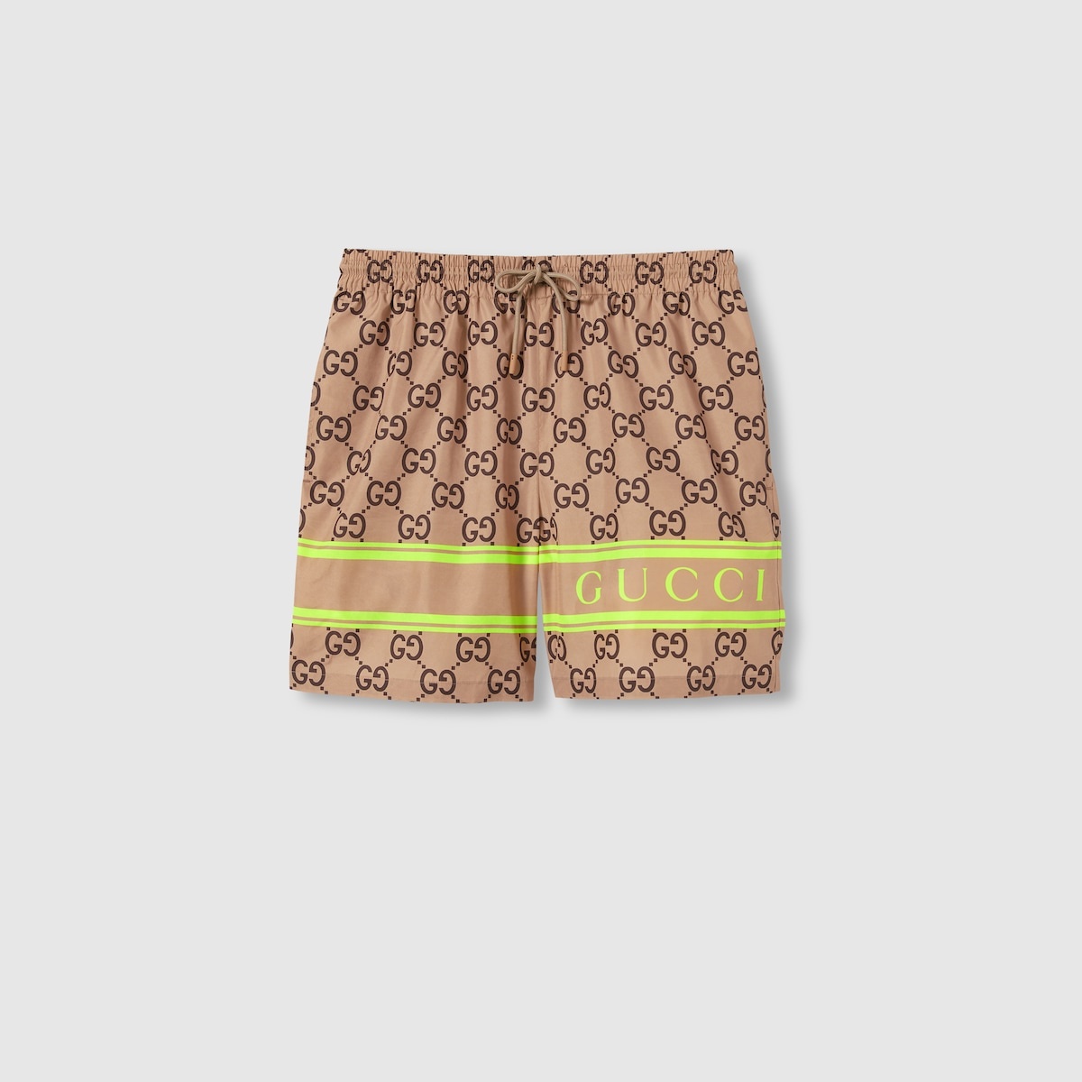 GG print swim shorts - 1