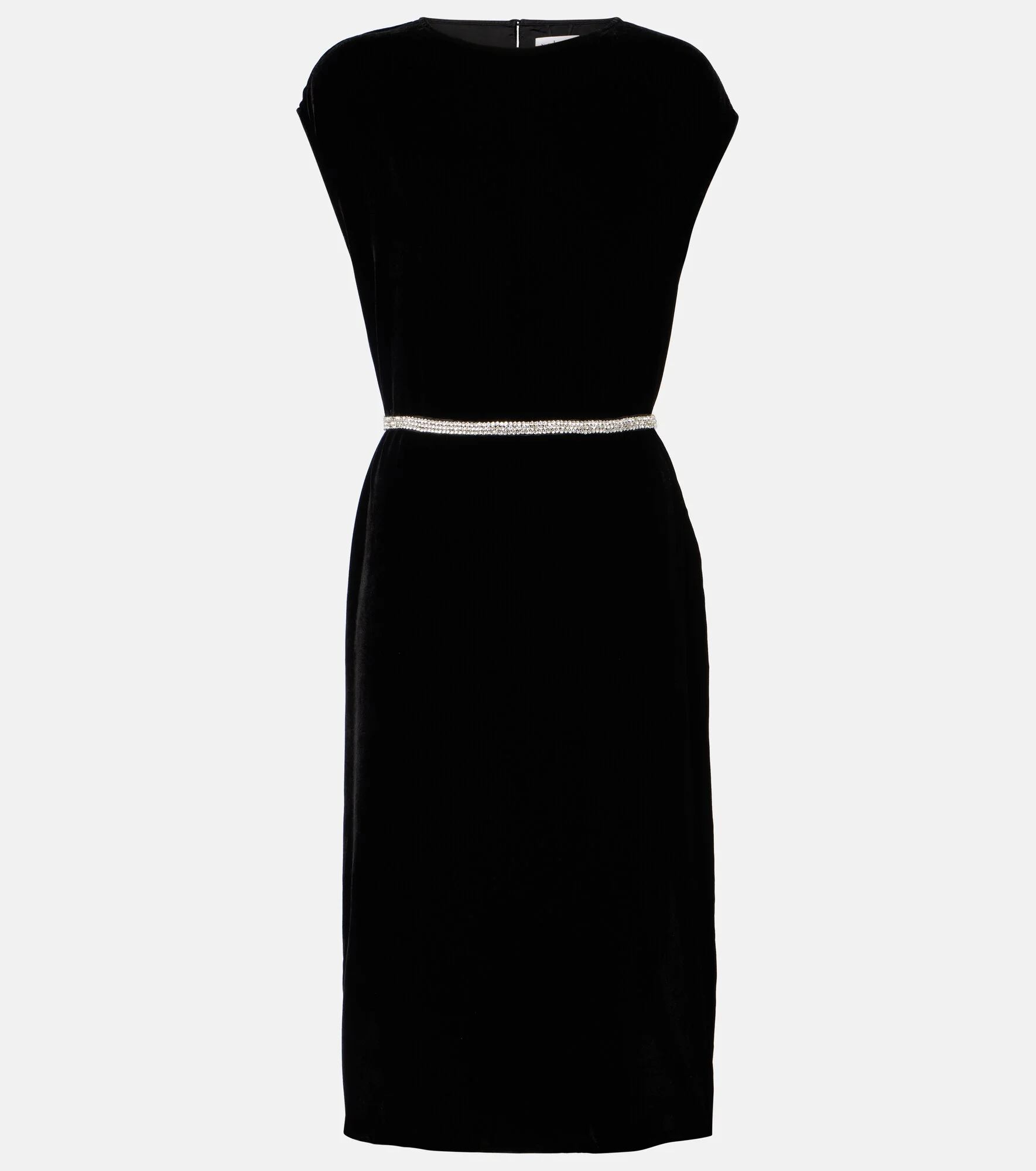 Velvet midi dress - 1