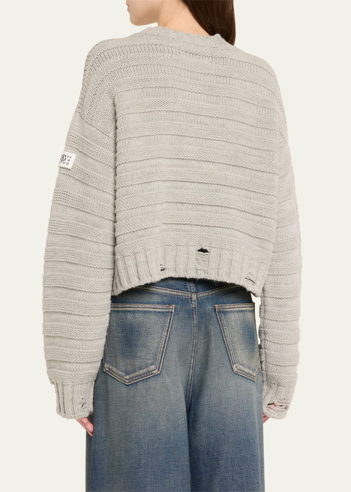 Distressed Crewneck Sweater - 3