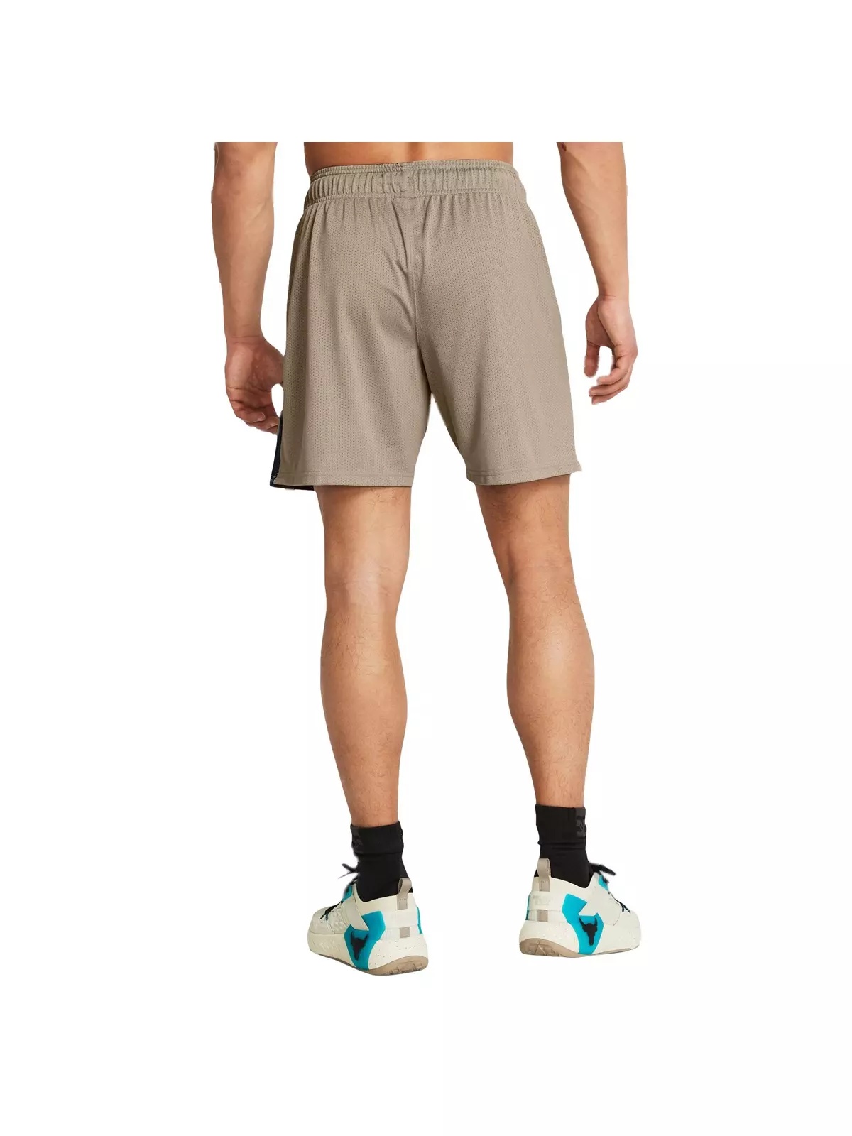 Men's Project Rock Payoff Mesh Shorts - Taupe - 2
