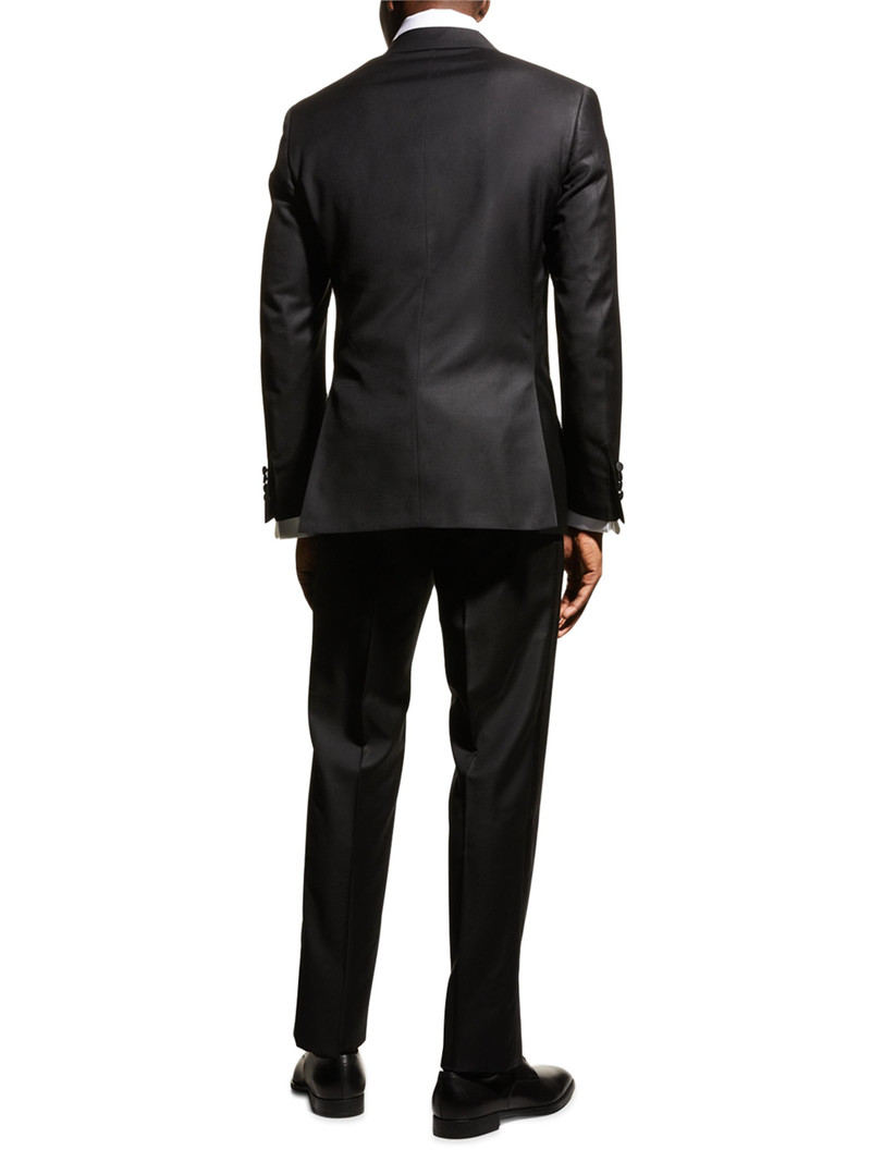 Men's Leader Classic-Fit Wool Tuxedo - Black 3