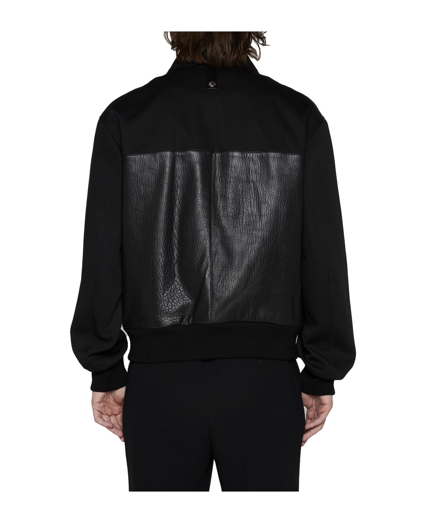 Leather Bomber Jacket - 4