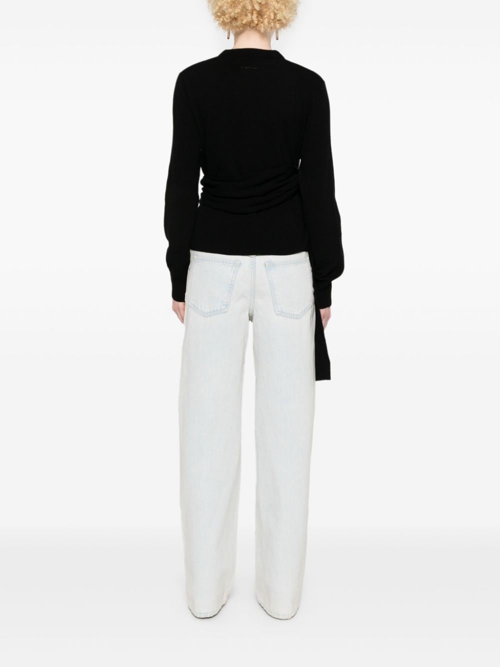 single-stitch logo sweater - 4