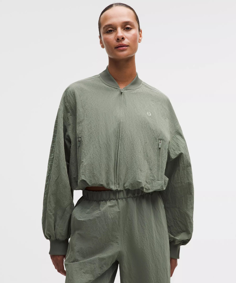 Crinkle Nylon Track Jacket *Wordmark 1