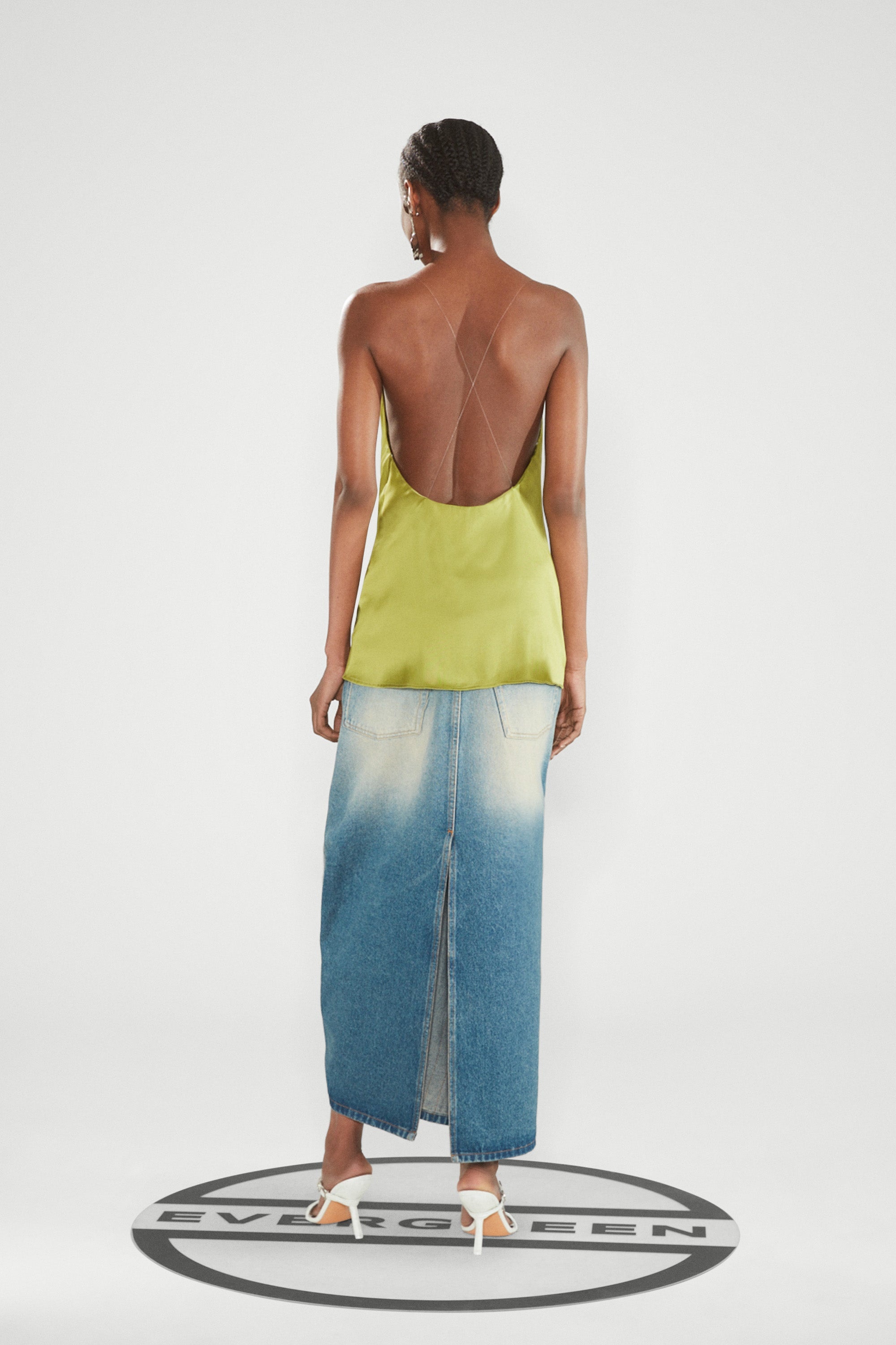 Evergreen Invisible Strap Slip Top - 4