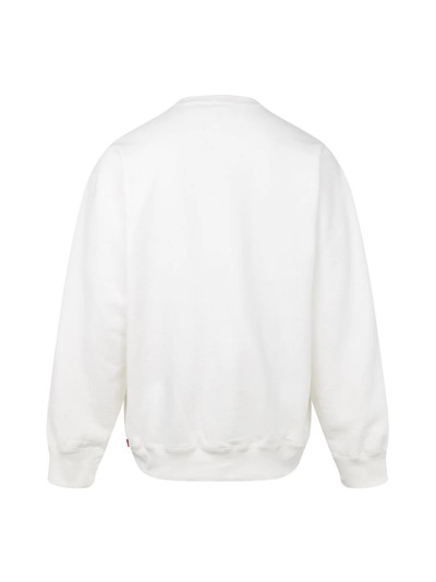 Supreme stacked logo crewneck sweatshirt outlook