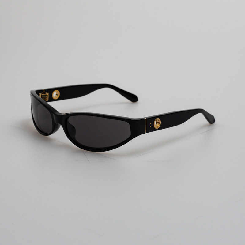 LINDA FARROW Etain Sunglasses in Black outlook