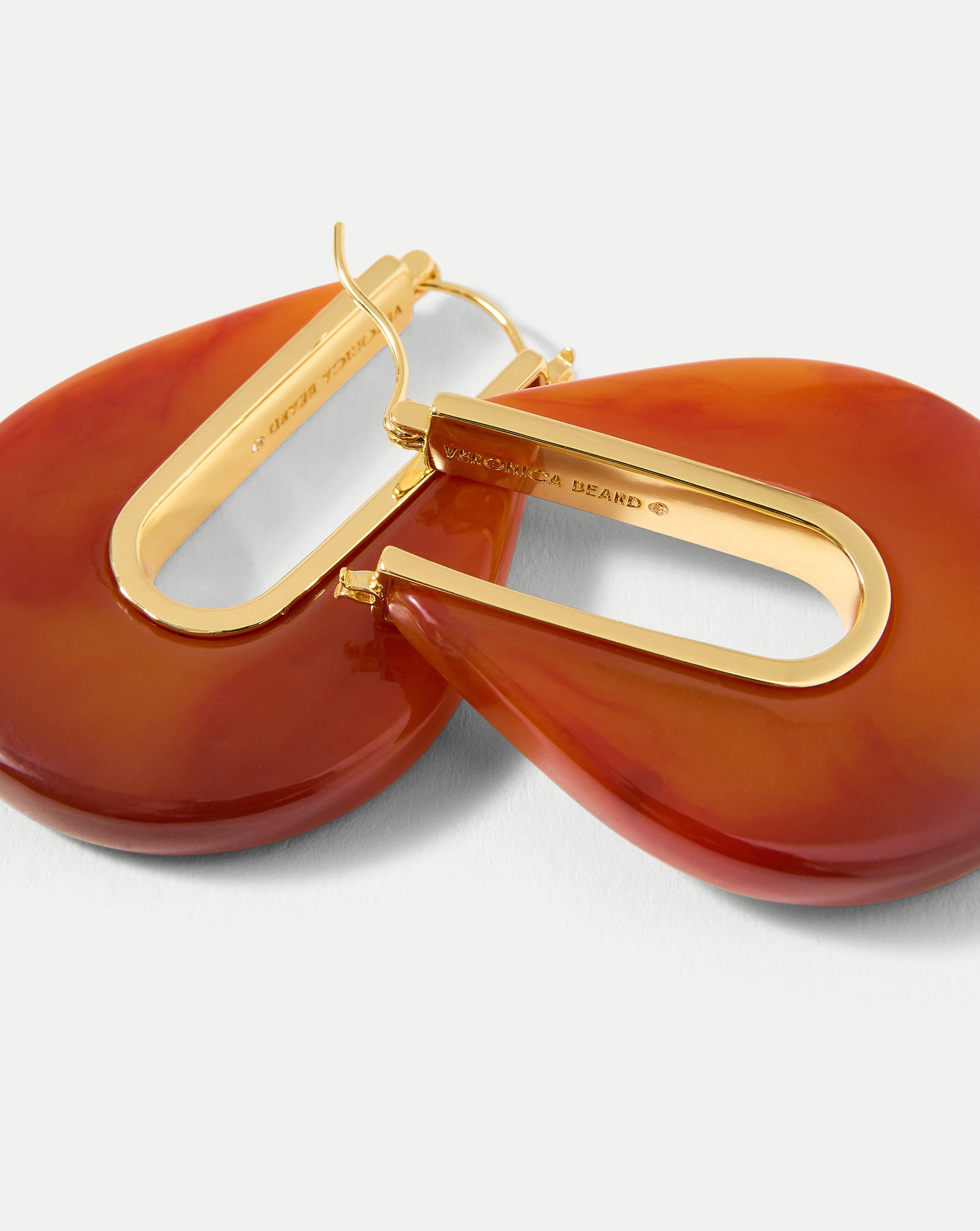 RESIN DROP HOOP EARRING - 4