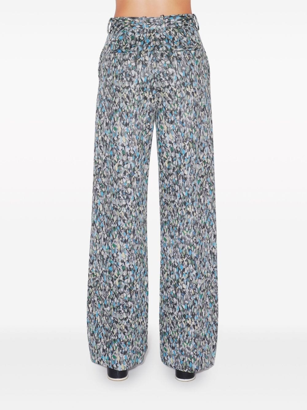 Foam straight-leg trousers - 3