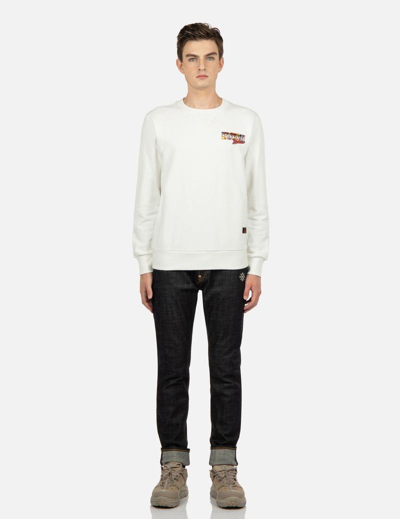 POMPADOUR DARUMA AND KAMON PRINT SWEATSHIRT 6