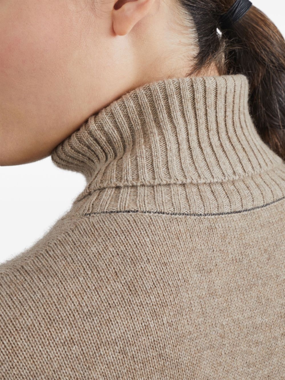 cashmere midi dress - 5