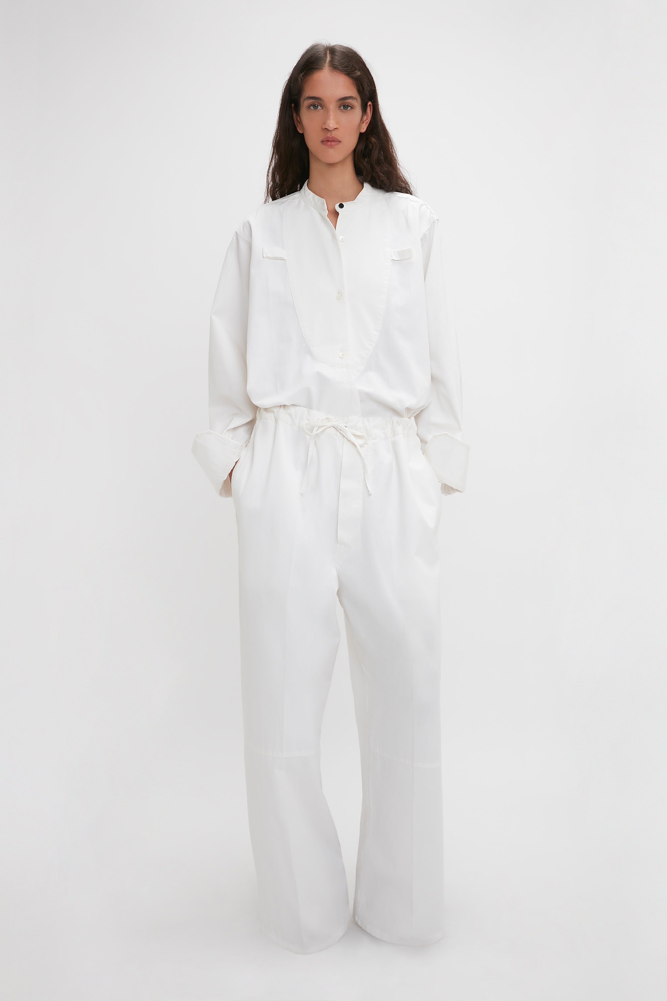 Drawstring Pyjama Trouser In Washed White - 6