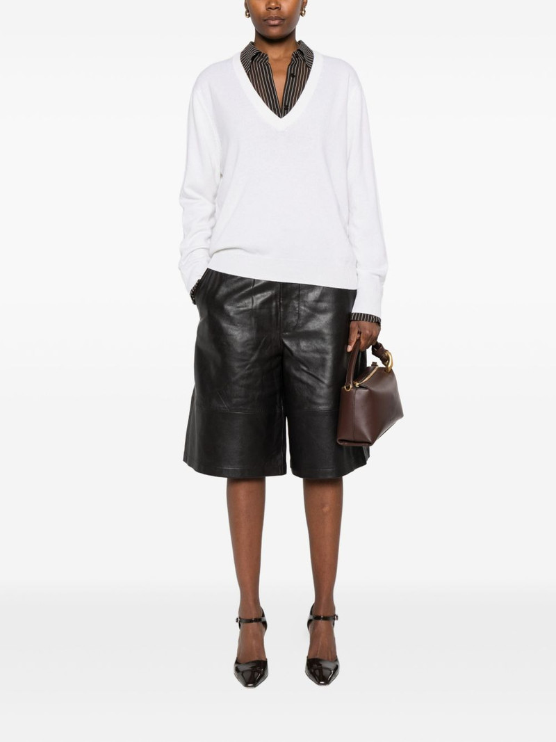 Allude V-neck long-sleeve knitwear outlook