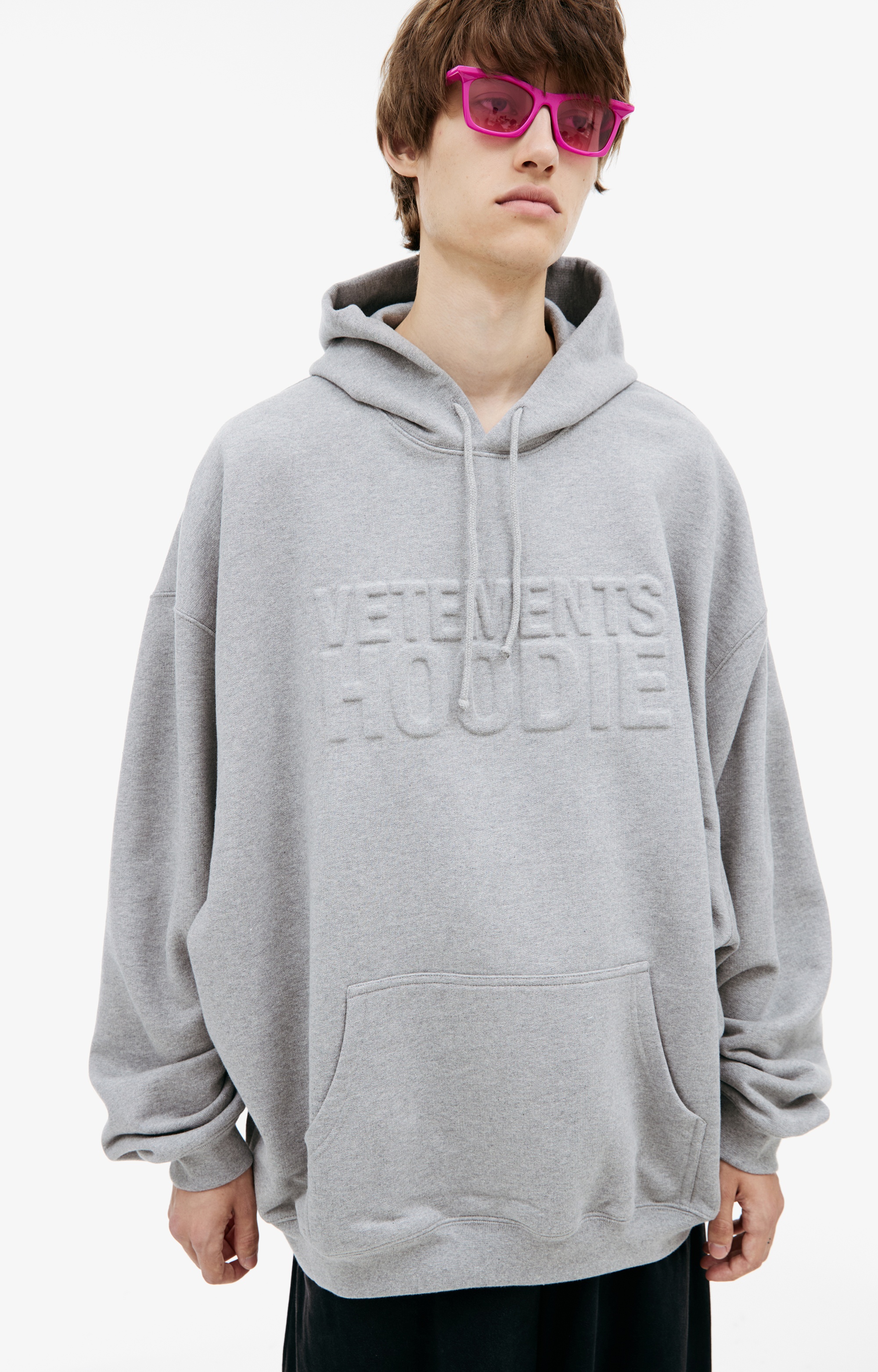GRAY ILLUSION HOODIE - 4