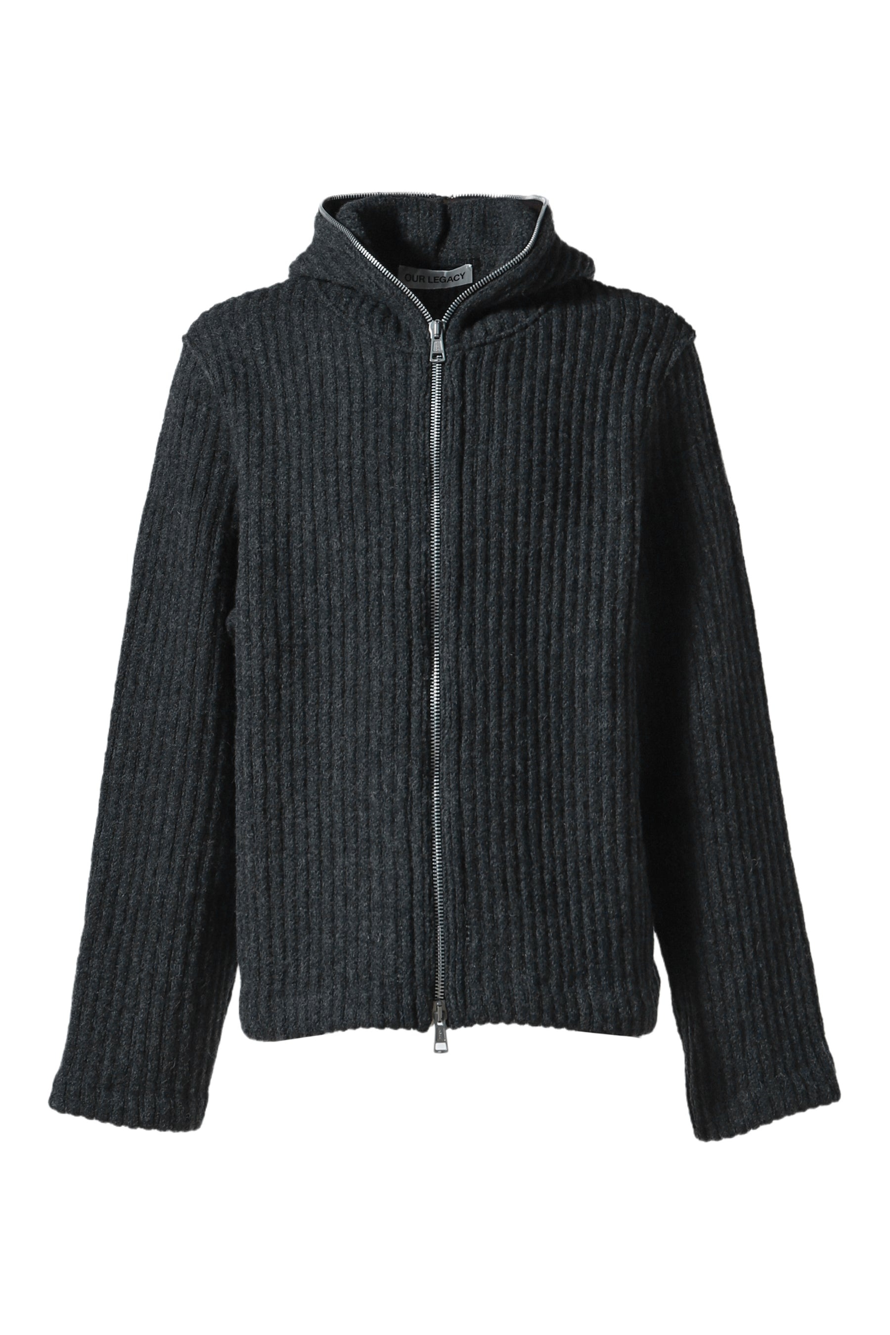 FULL ZIP HOOD / D.GRY - 1