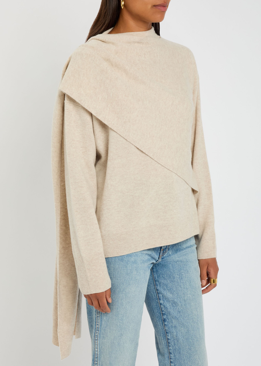 Vince Cape-effect Wool and Cashmere-blend Jumper - 2