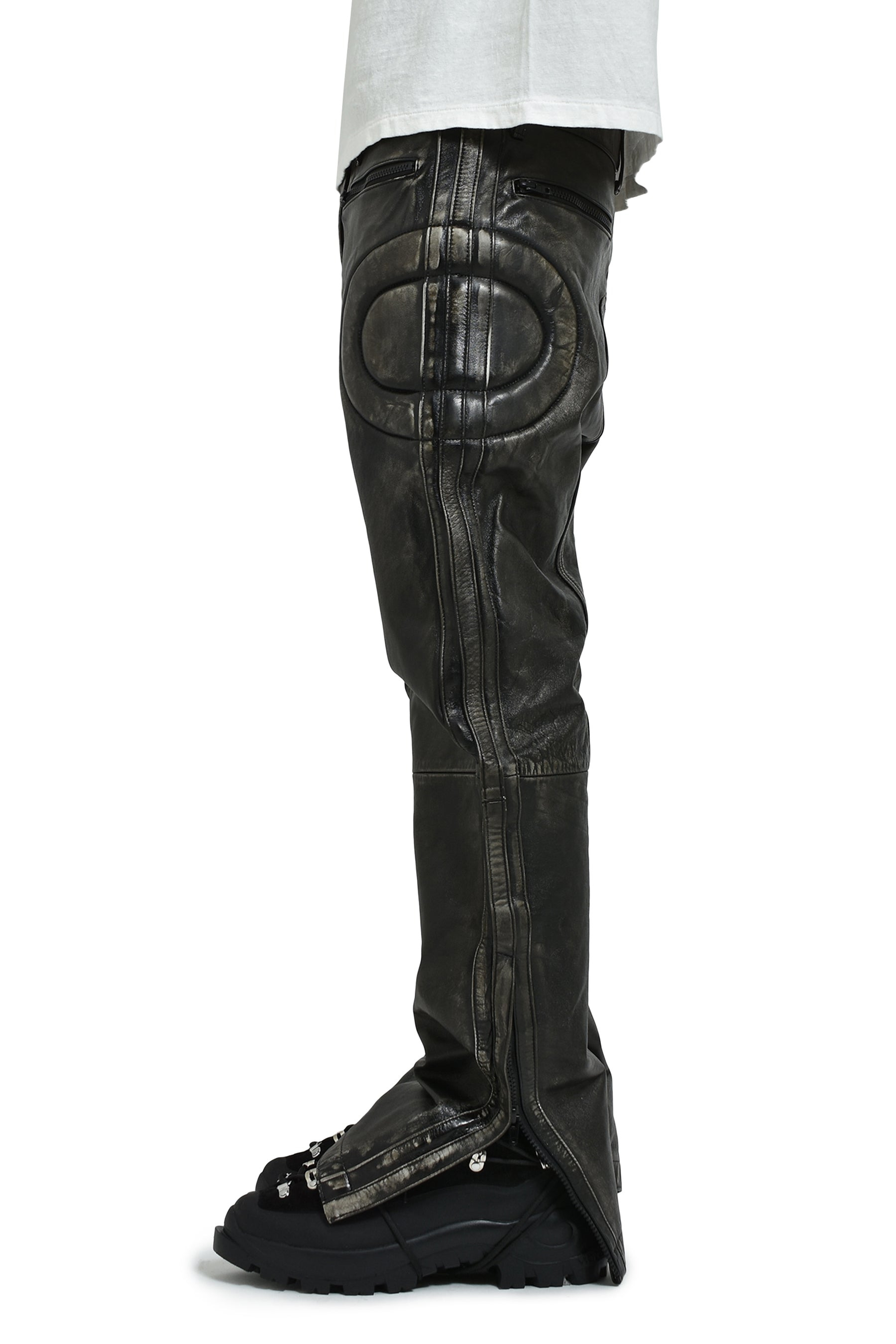 LEATHER PANTS / BLK - 3
