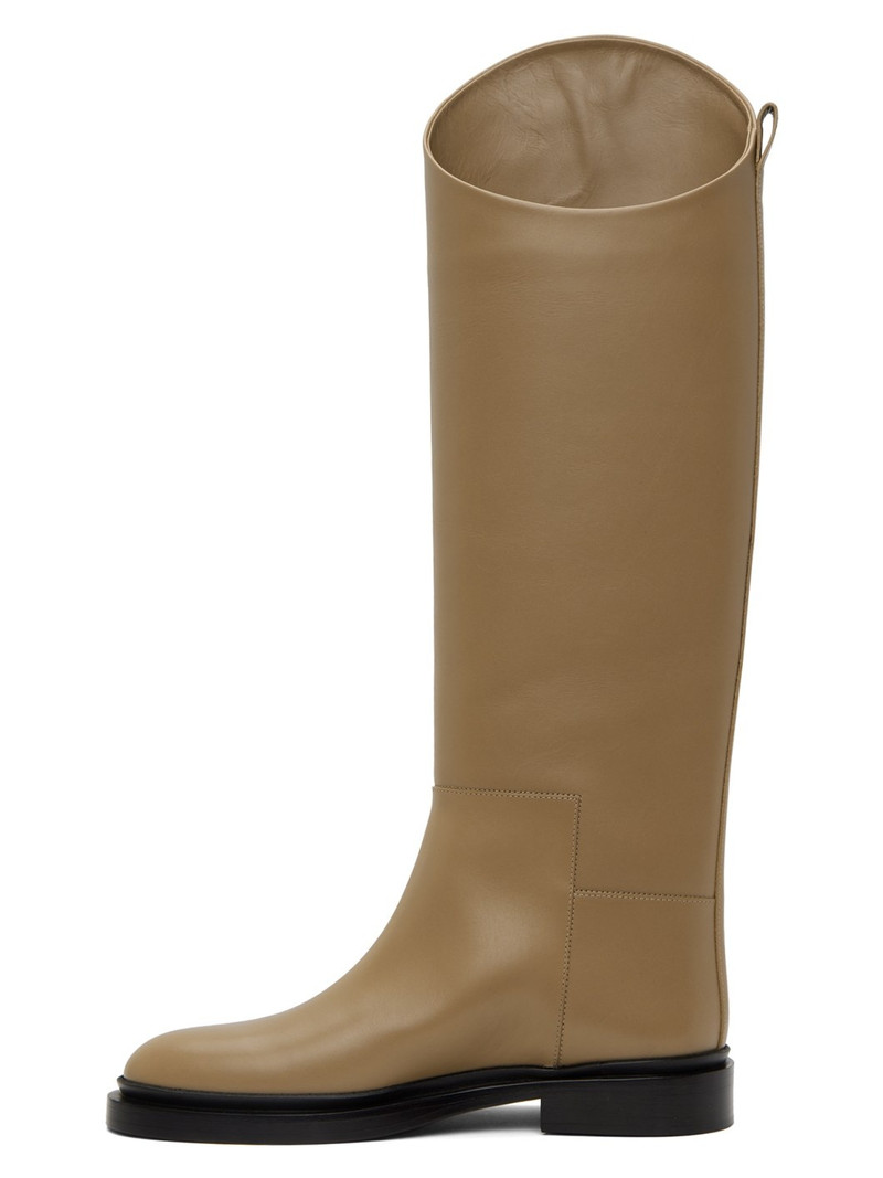 Tan Asymmetric Boots 3