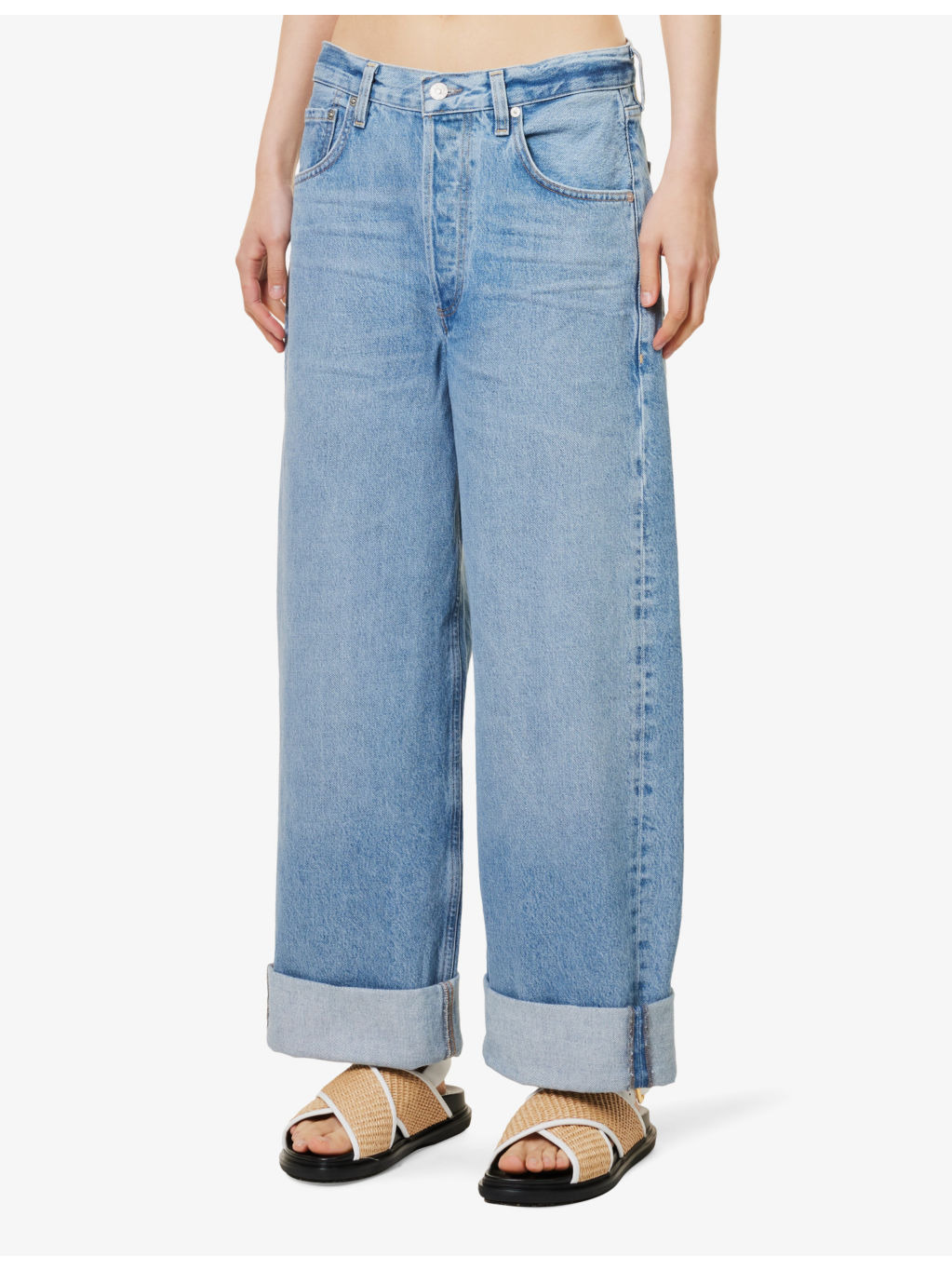 Ayla Baggy wide-leg high-rise jeans - 3