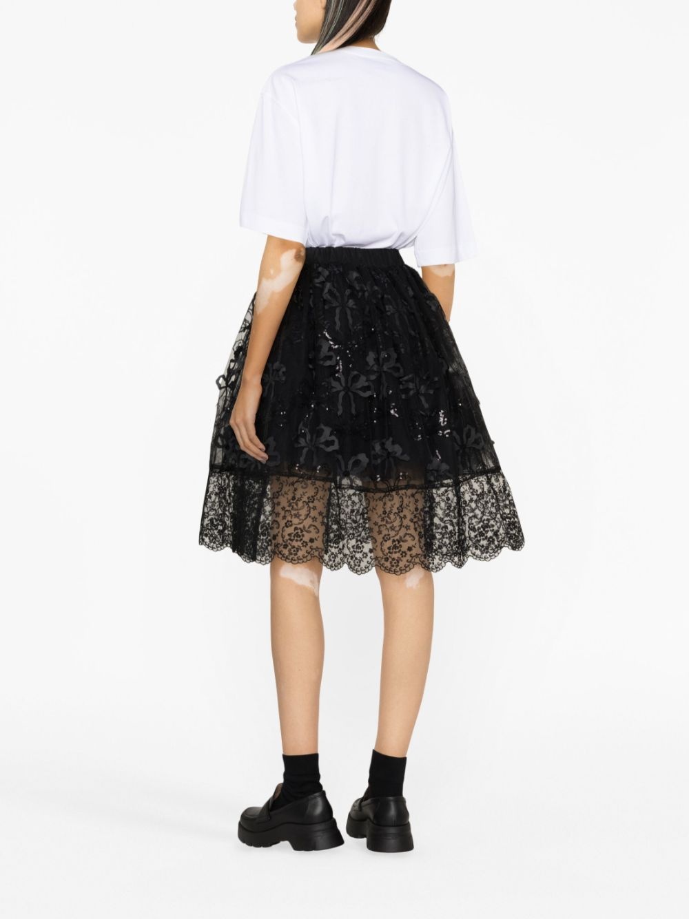 Simone Rocha Lace hem pencil skirt 極美品 - スカート