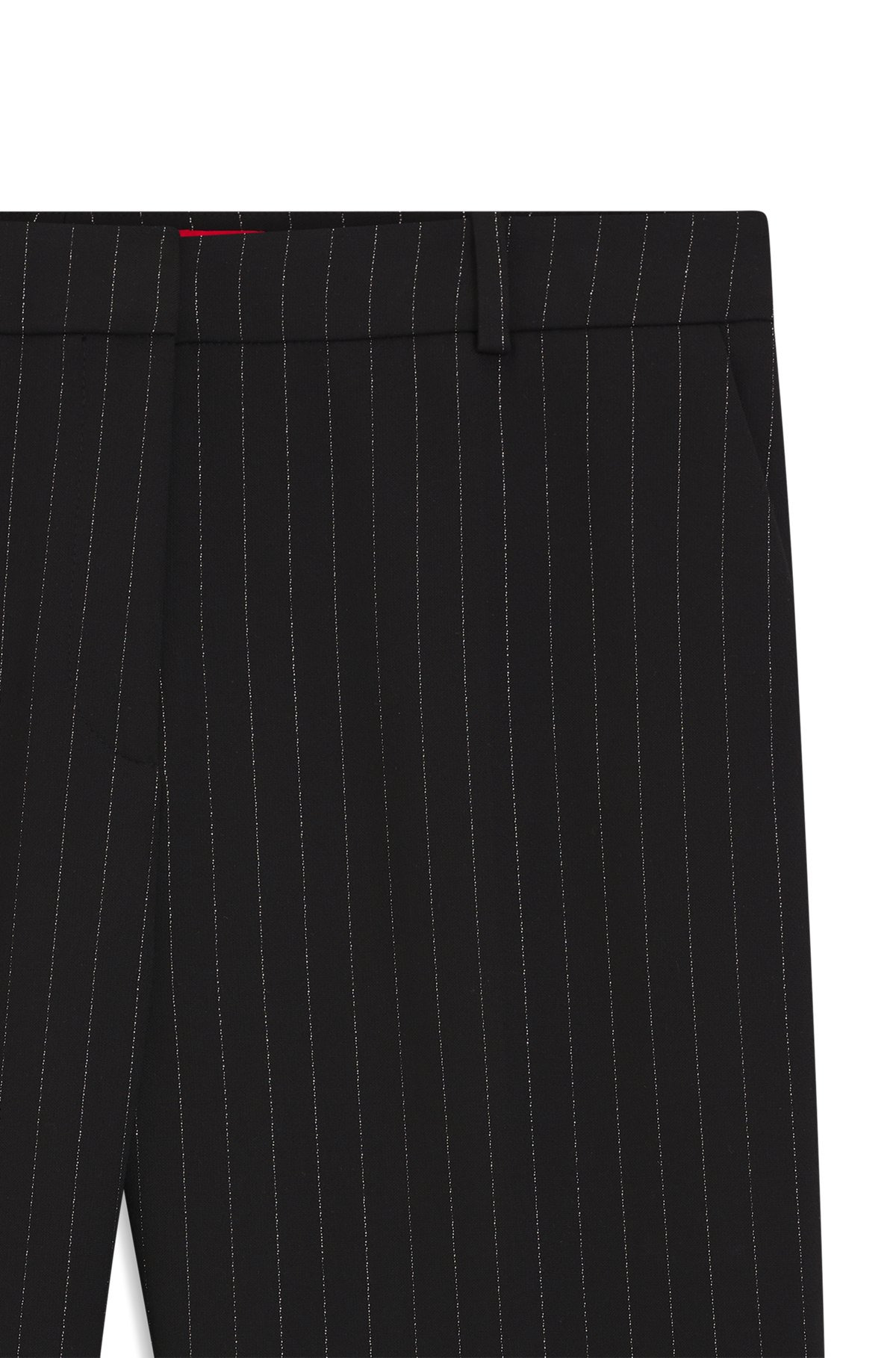 REGULAR-FIT PANTS WITH SPARKLING PINSTRIPE - 6