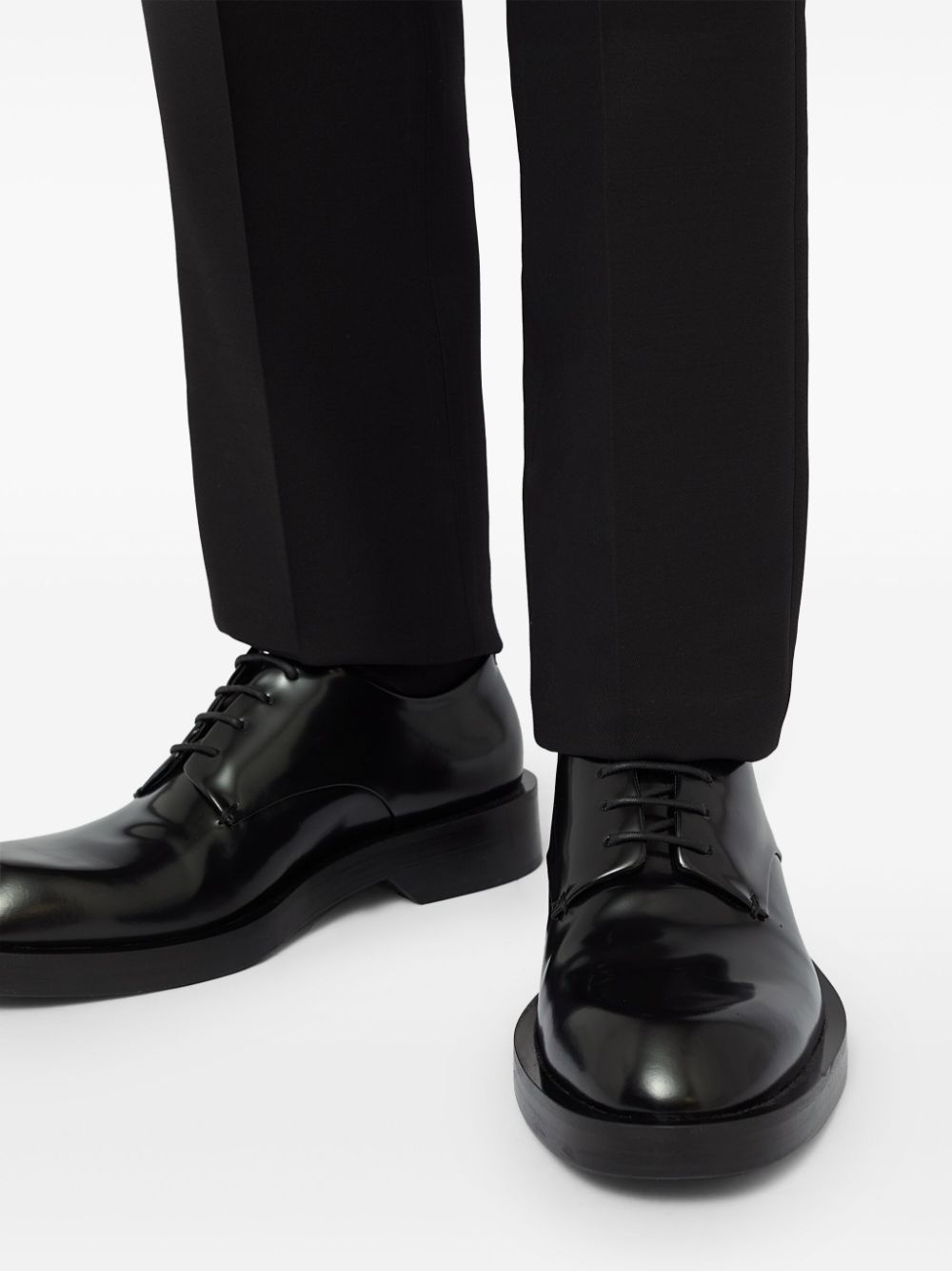leather lace-up shoes - 6