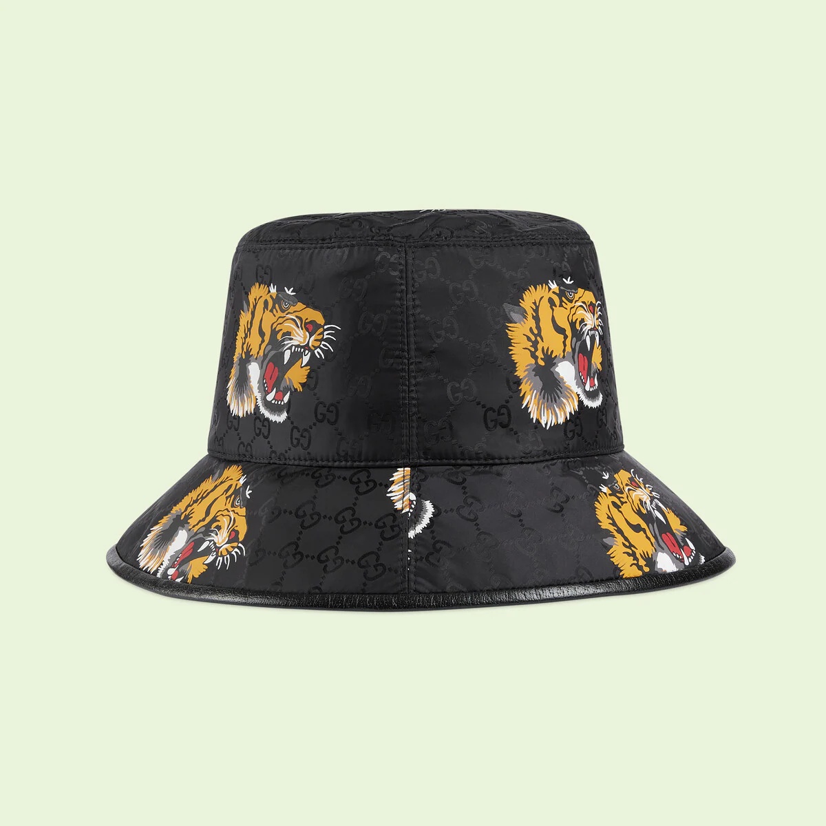 GG bucket hat with tiger print - 2