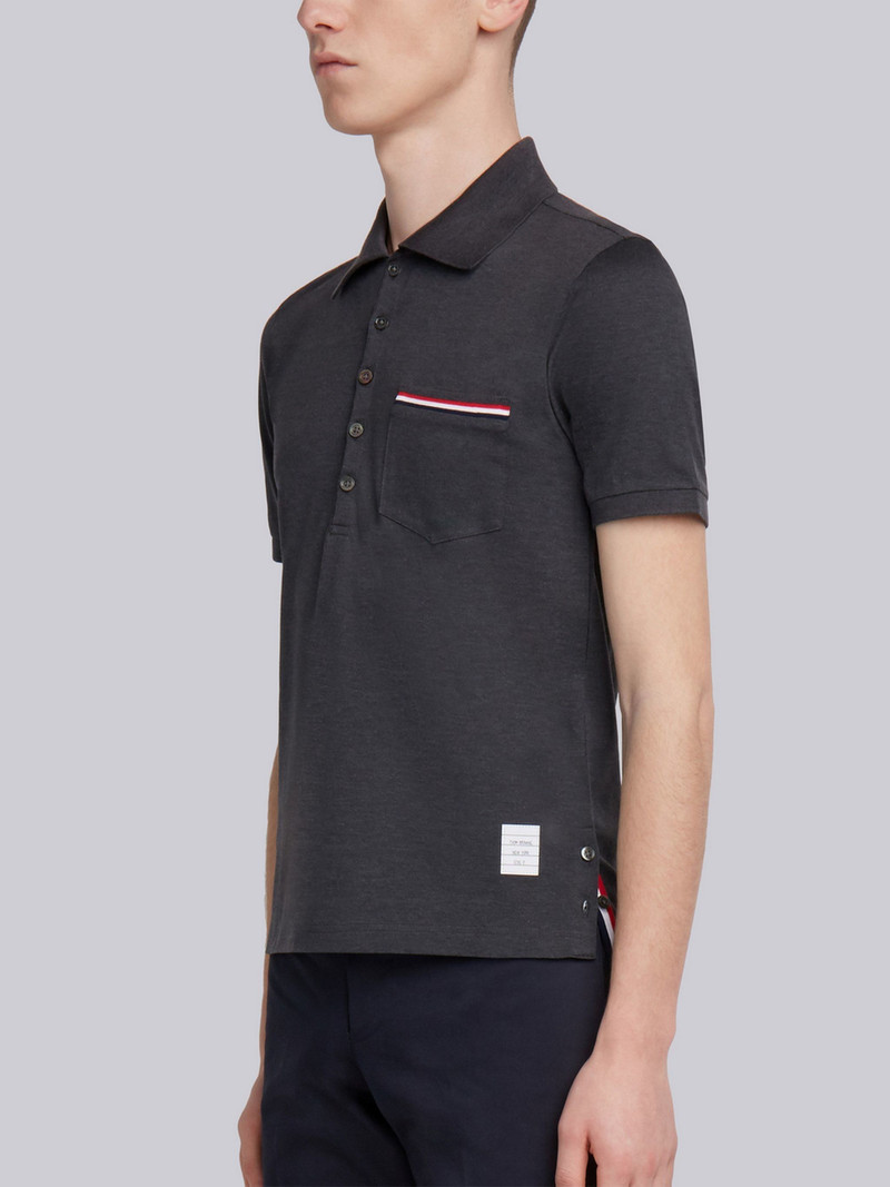 Thom Browne Rwb Pocket Trim Piqué Polo outlook