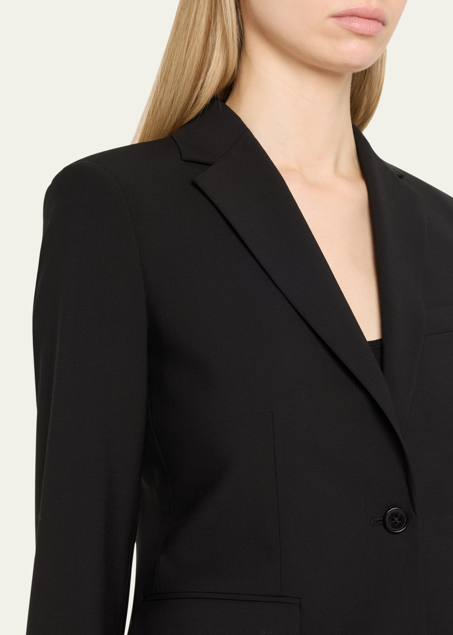 Slim One-Button Jacket - 5