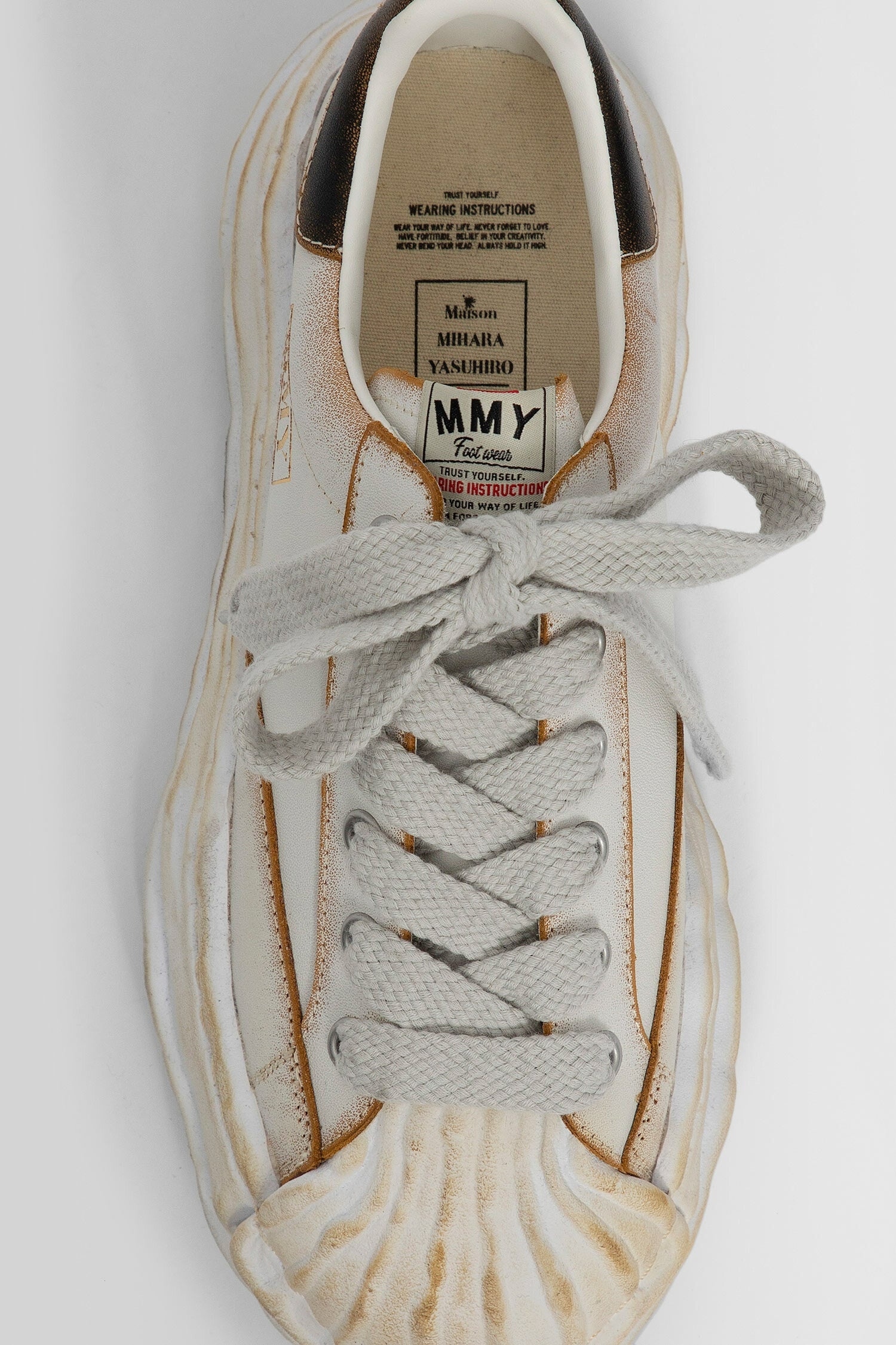 MAISON MIHARA YASUHIRO UNISEX WHITE SNEAKERS - 5