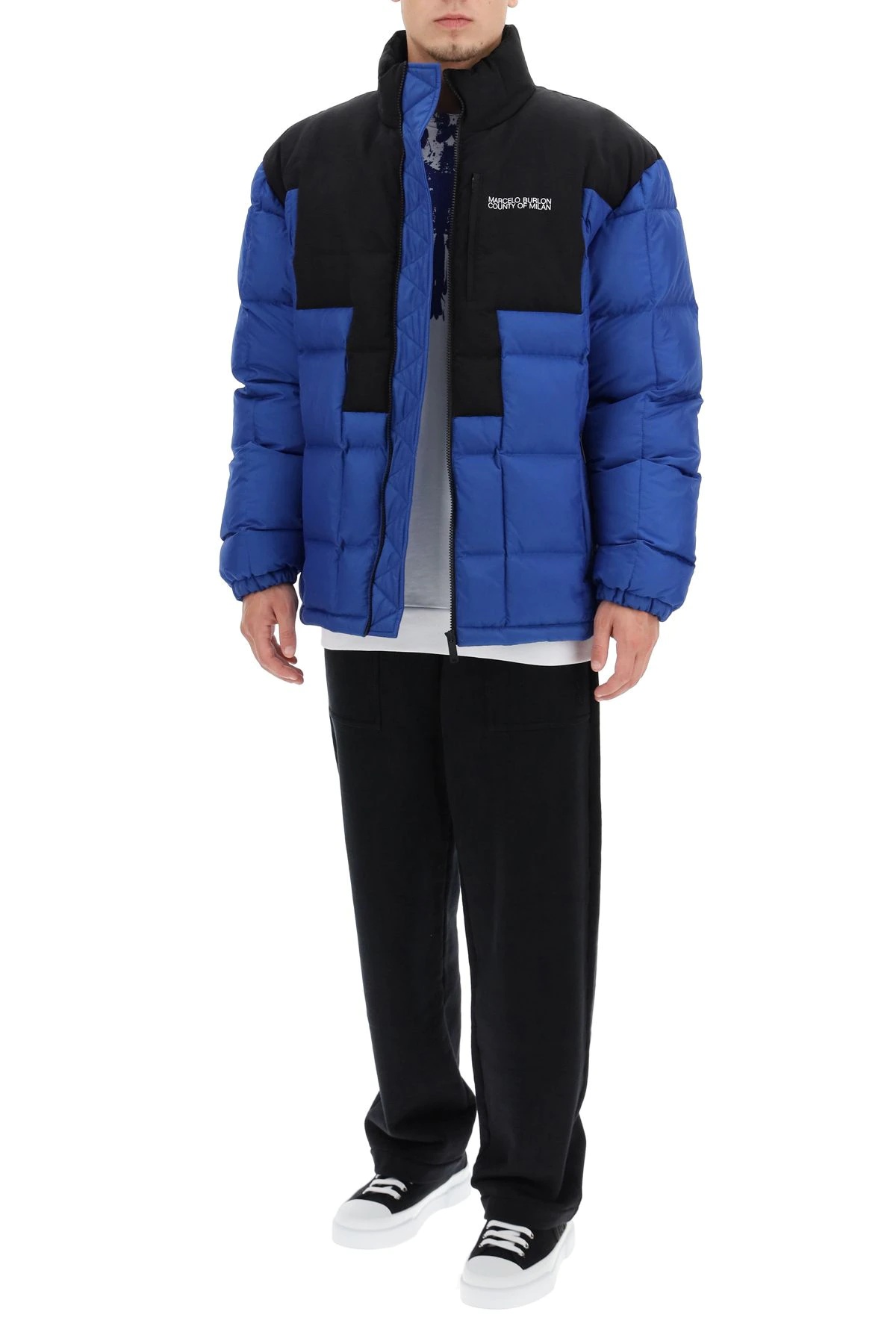 CROSS TWO-TONE DOWN JACKET - 2