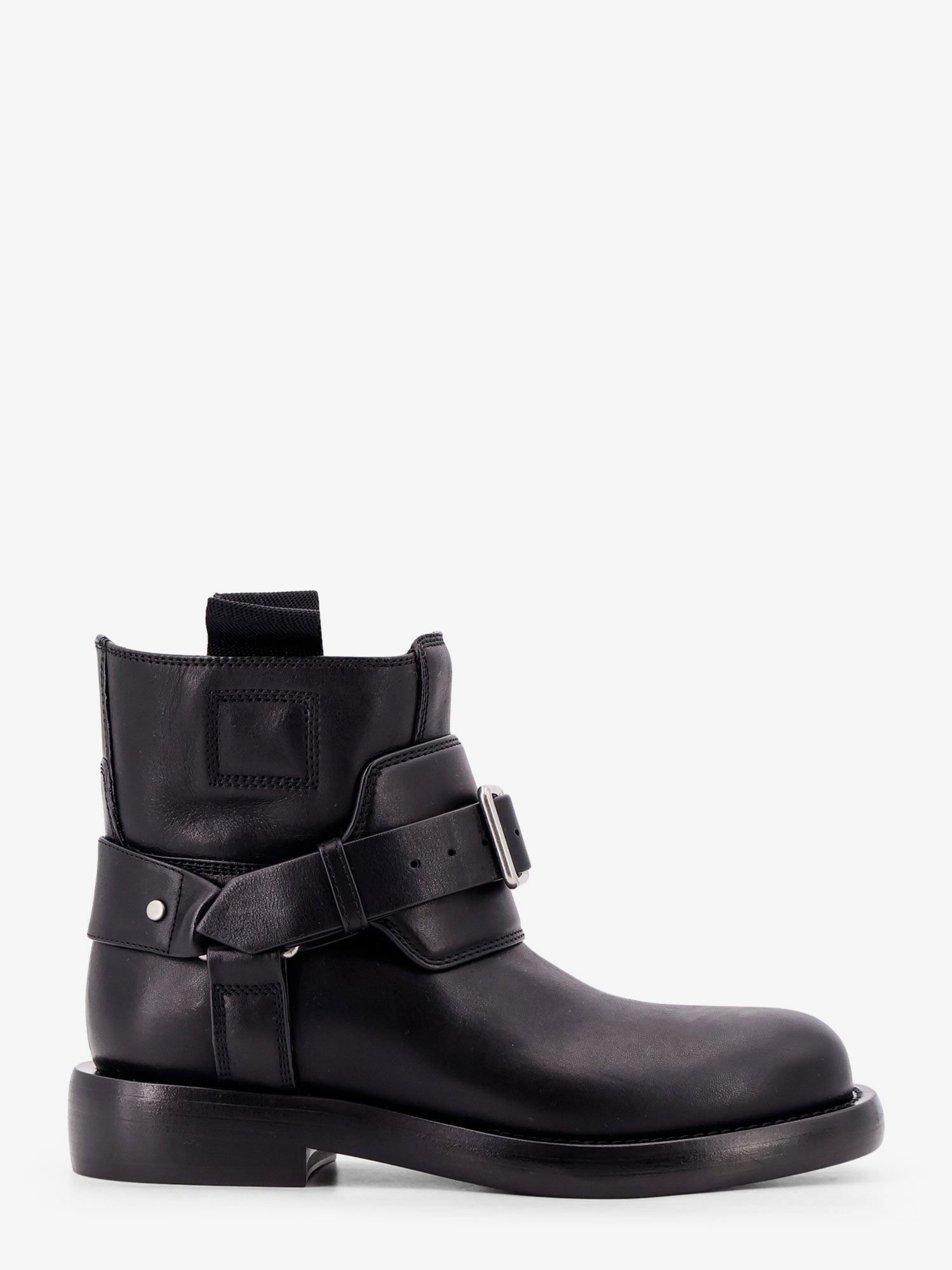 Burberry Cobble Leather Boots With Strap - 1