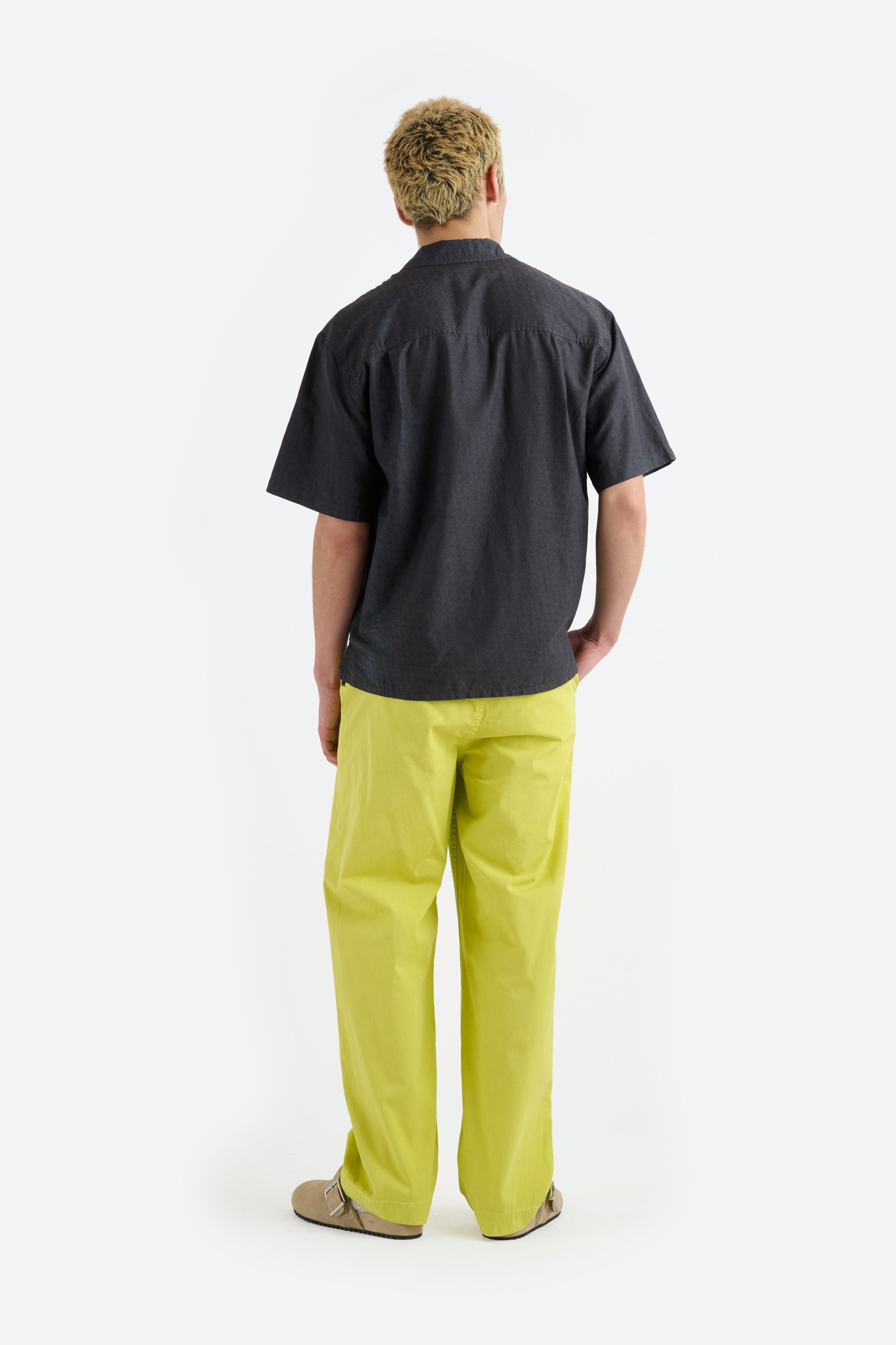 JAQUARD SILK CAMP SHIRT - 4